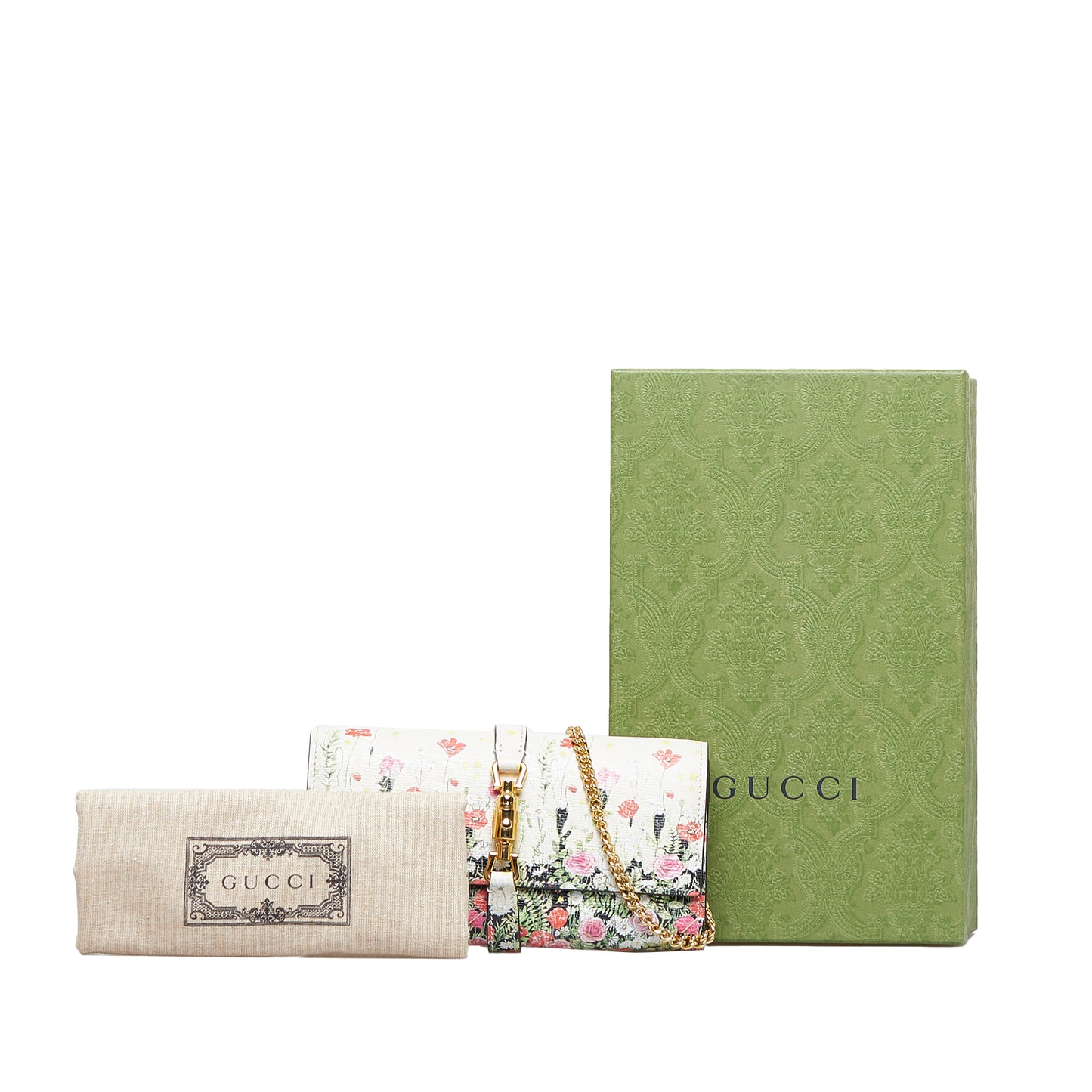 GUCCI - Floral Jackie 1961 Wallet on Chain