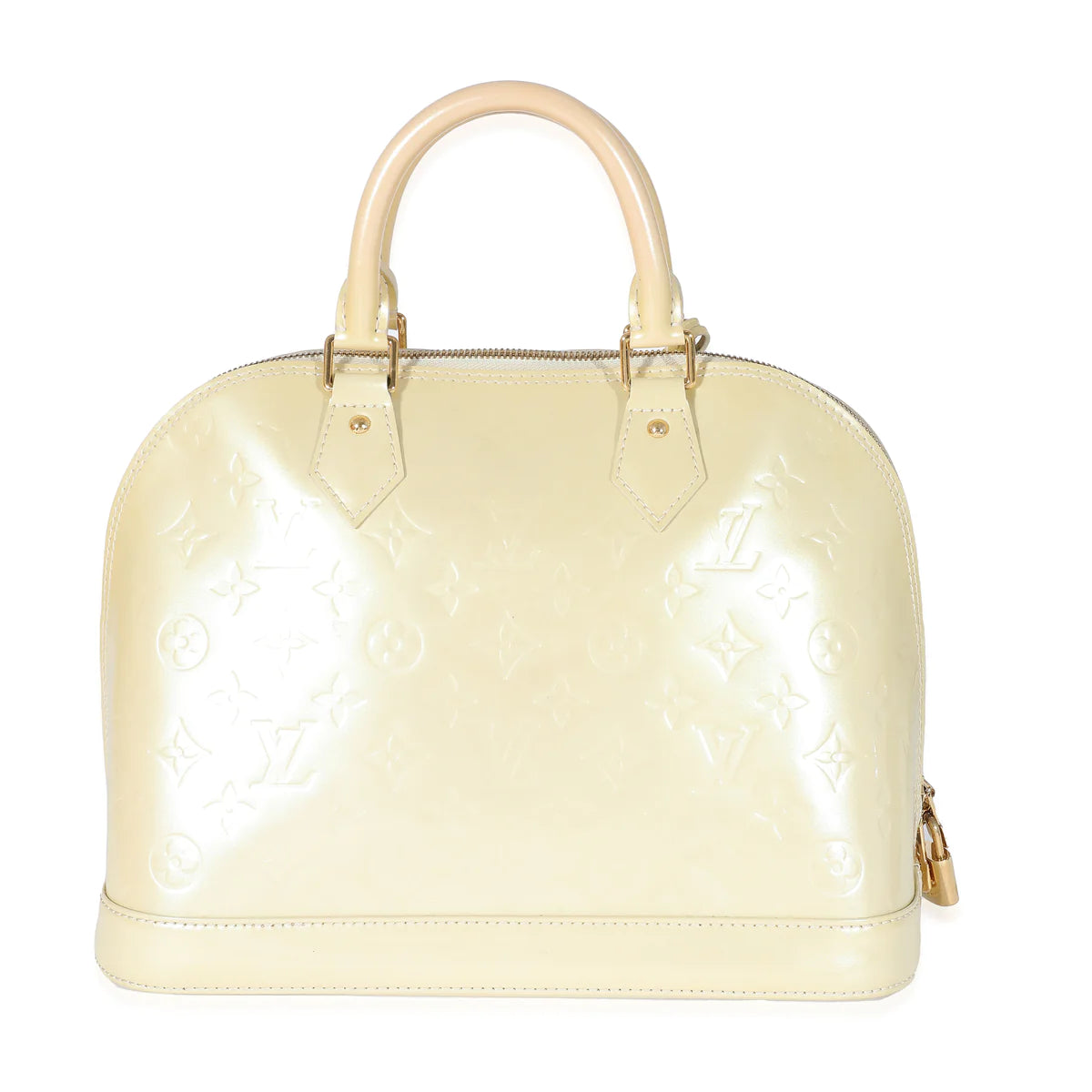 LOUIS VUITTON - Blanc Corail Monogram Vernis Alma PM