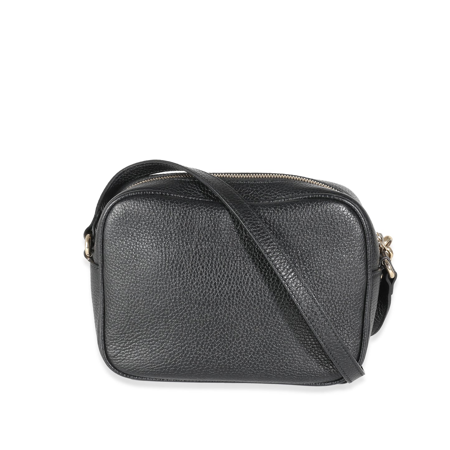 GUCCI - Black Pebbled Calfskin Soho Disco Bag