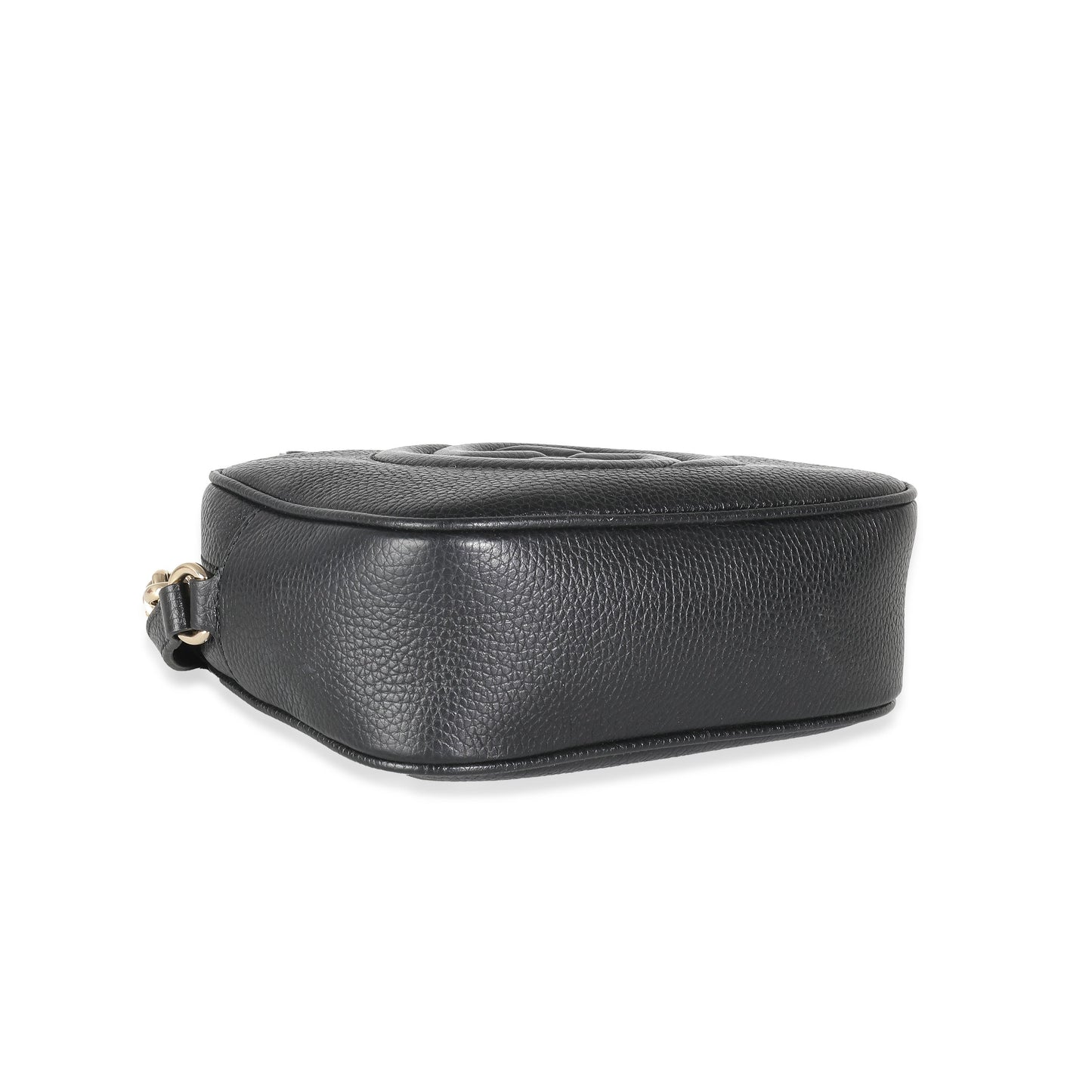 GUCCI - Black Pebbled Calfskin Soho Disco Bag