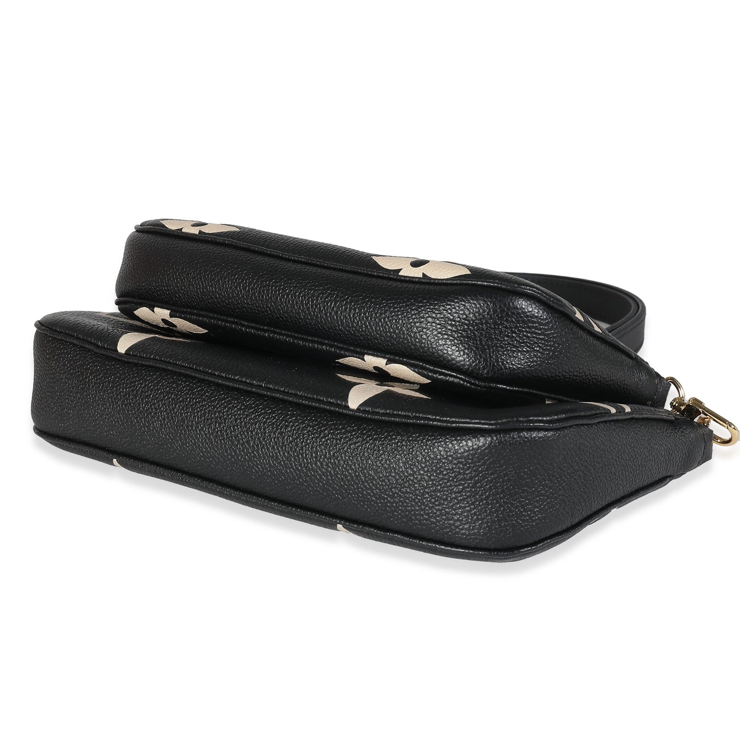 LOUIS VUITTON - Beige Black Monogram Empreinte Multi Pochette Accessoires Shoulder Bag