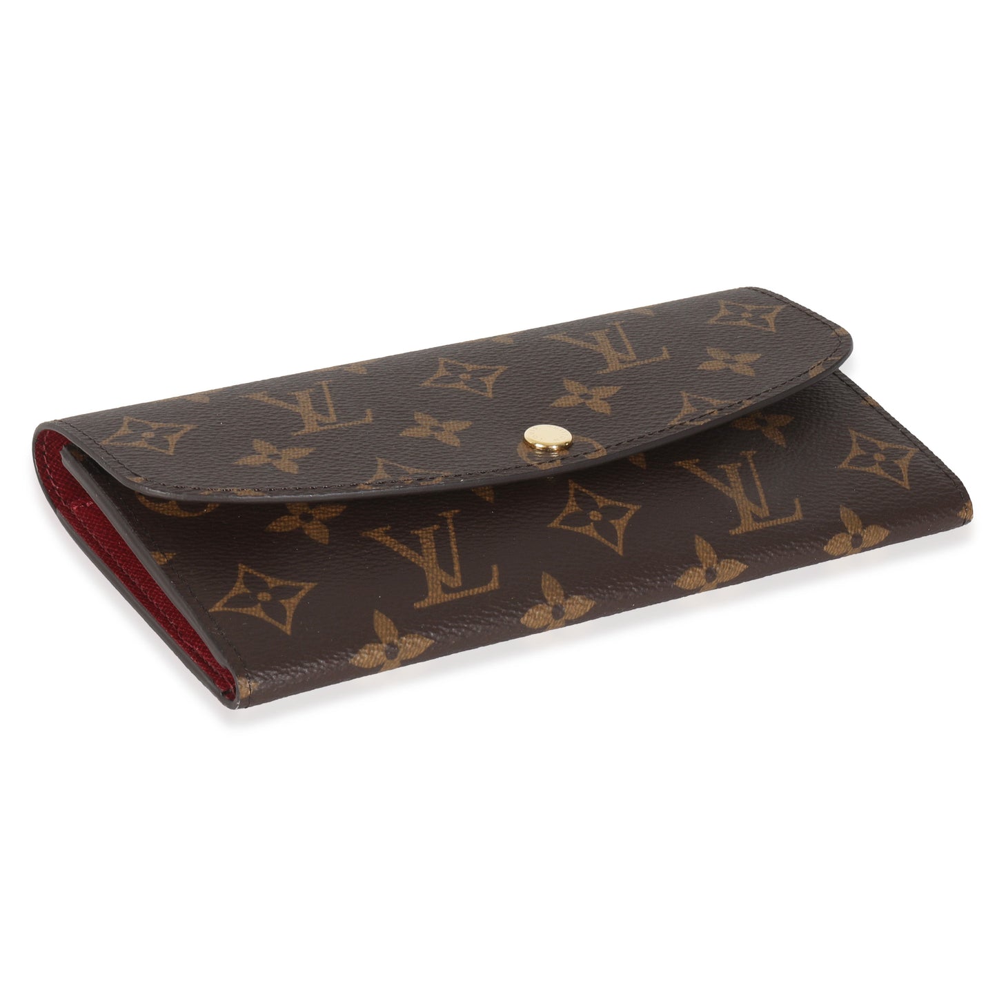 PRE-OWEND LV Fuchsia Monogram Canvas Emilie Wallet