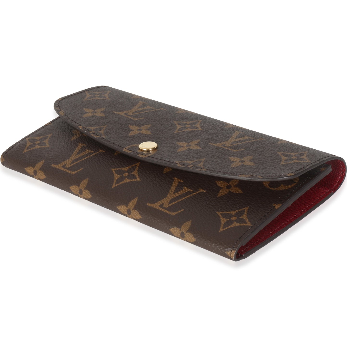 PRE-OWEND LV Fuchsia Monogram Canvas Emilie Wallet