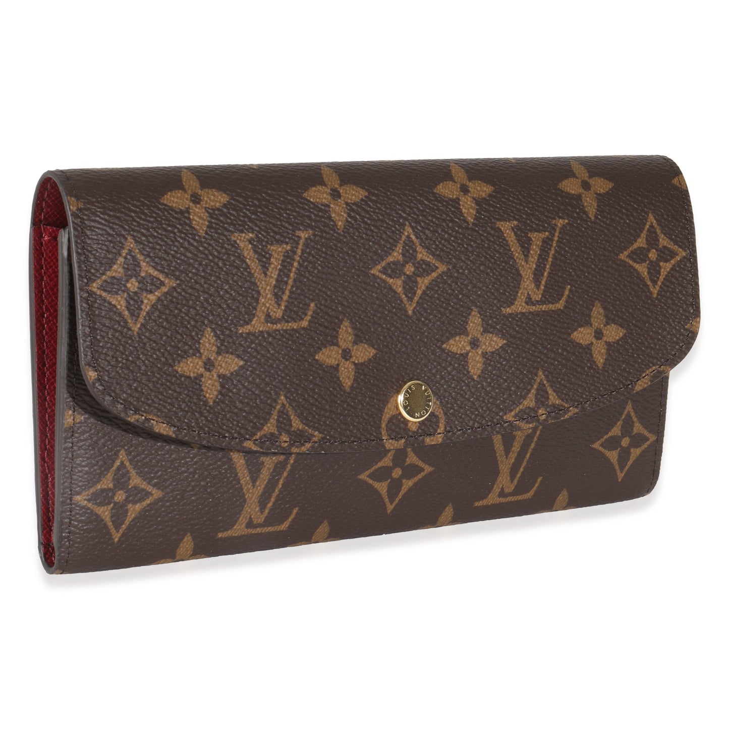 PRE-OWEND LV Fuchsia Monogram Canvas Emilie Wallet
