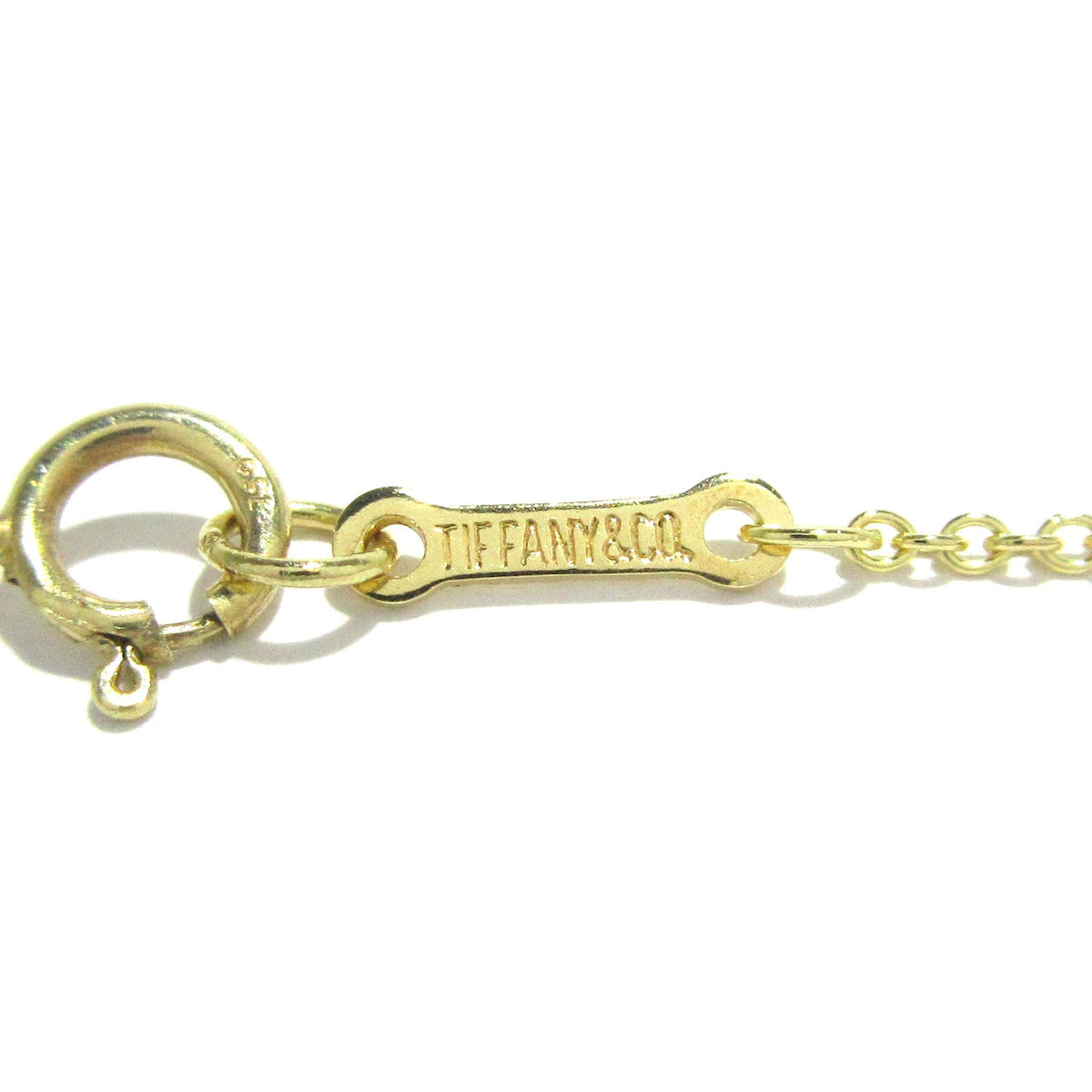 PRE-OWNED 18K Yellow Gold Open Heart Necklace