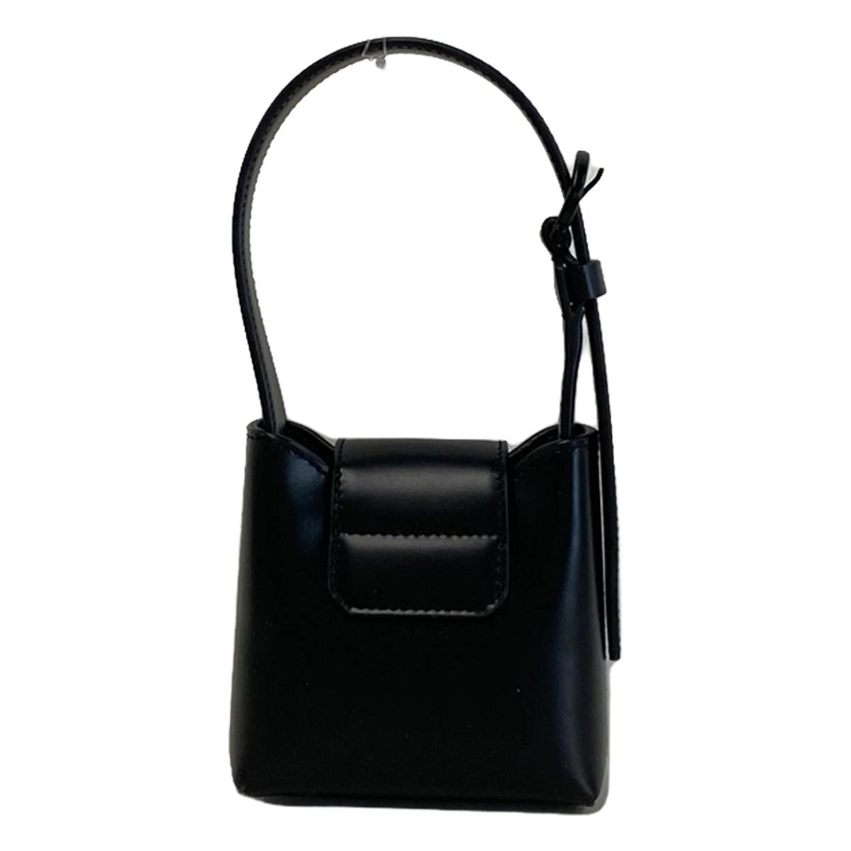 SALVATORE FERRAGAMO - Gancini Black Leather Handbag