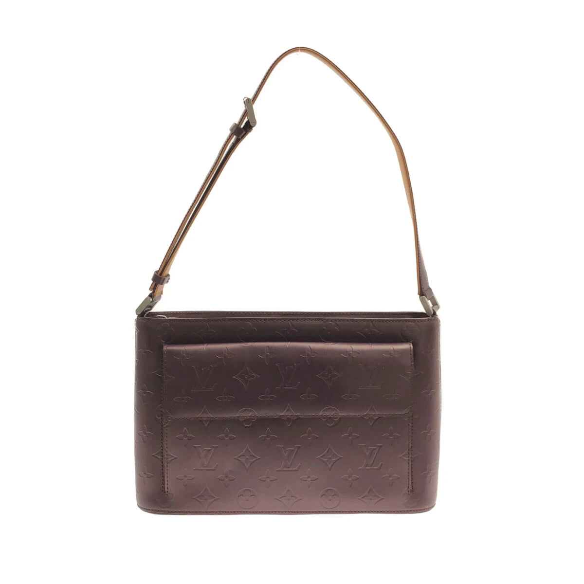 LOUIS VUITTON - Allston Monogram Mat Violet Calf Shoulder Bag