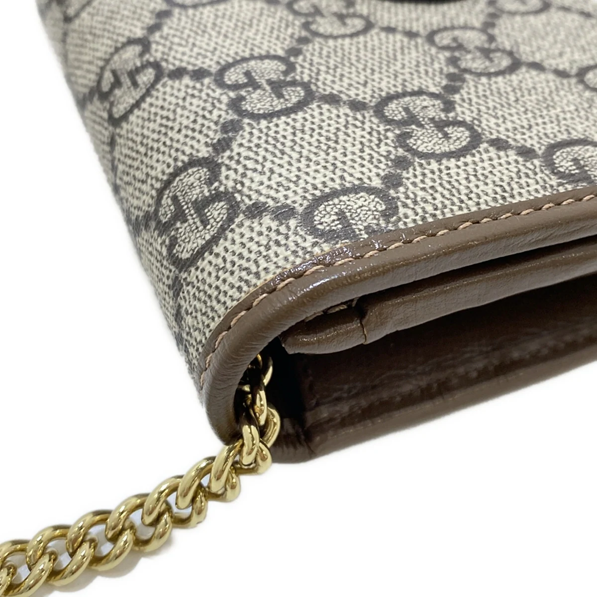 GUCCI - GG Plus GG Supreme Horsebit Wallet on a Chain
