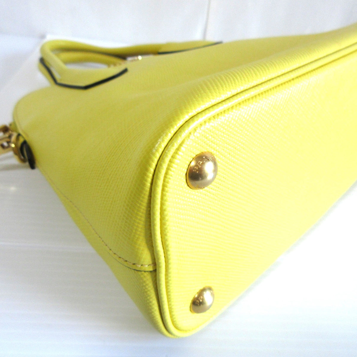 PRADA - Yellow Saffiano Handbag