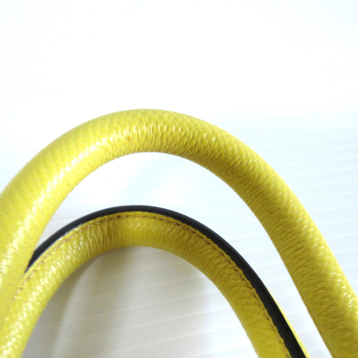 PRADA - Yellow Saffiano Handbag