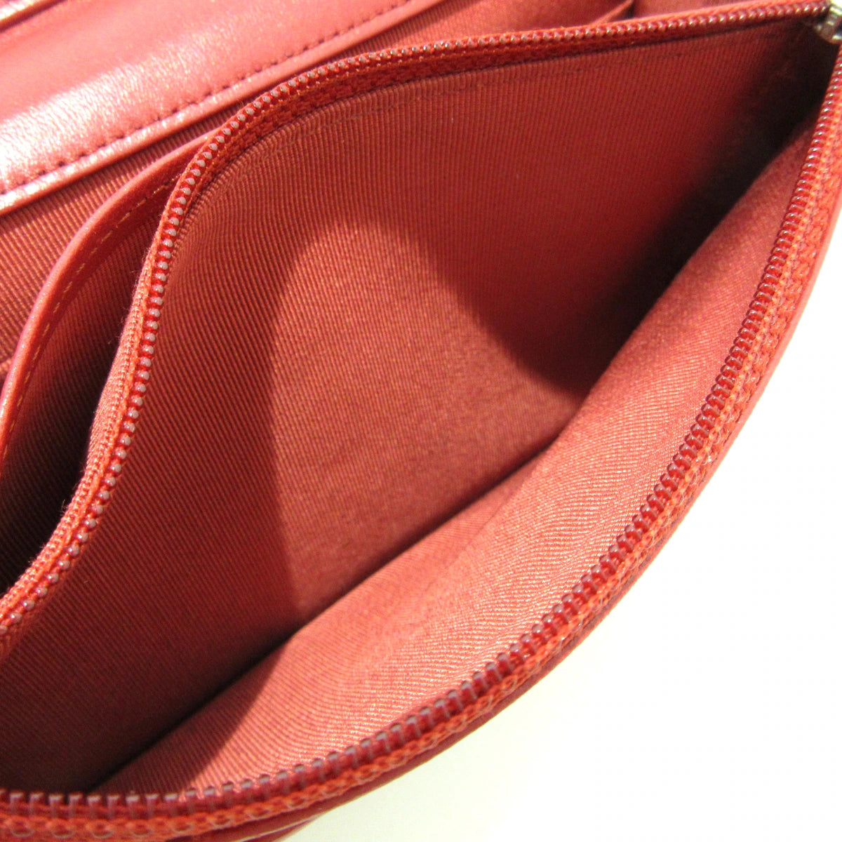 CHANEL - Matelasse Wallet on Chain Red Lambskin