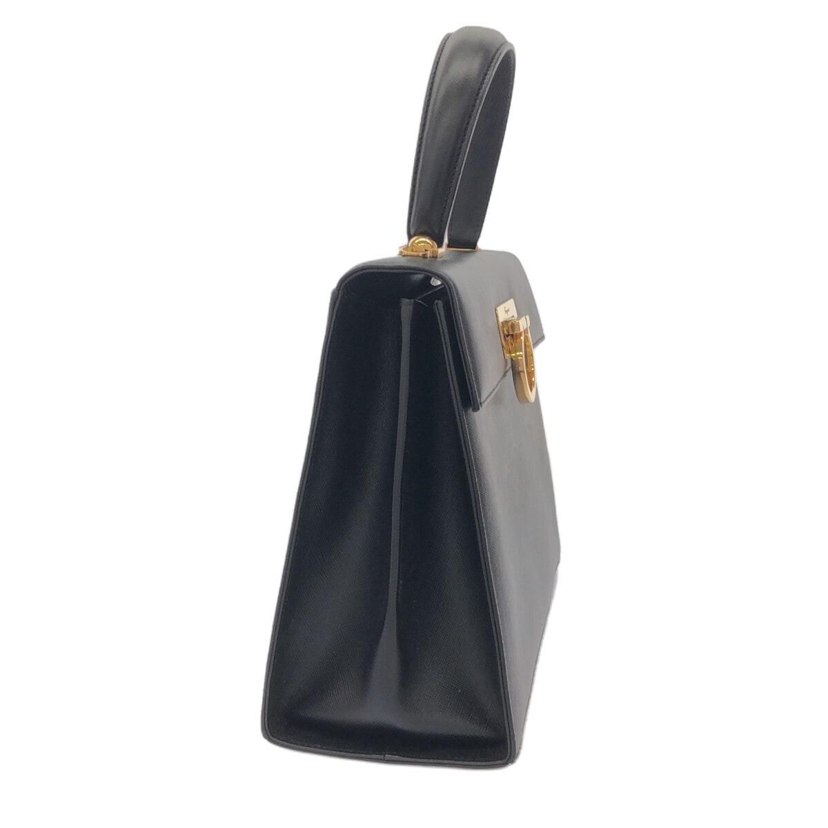 SALVATORE FERRAGAMO - Bolso de mano Gancini de piel negra
