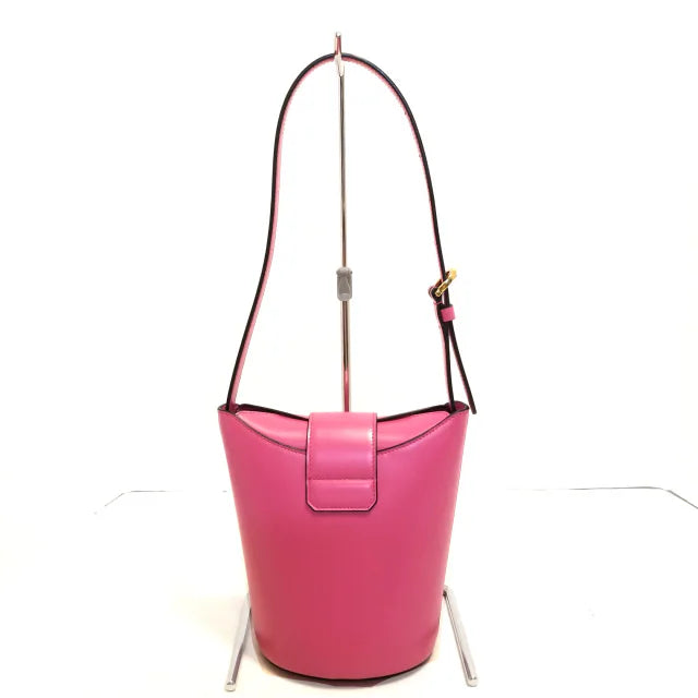 SALVATORE FERRAGAMO - Trifolio Shoulder Bag Pink Leather