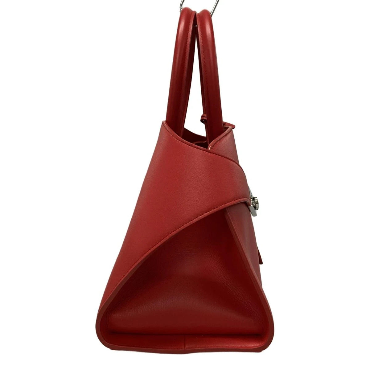 PRE-OWNED Hug Red Calf Leather Shoulder Bag