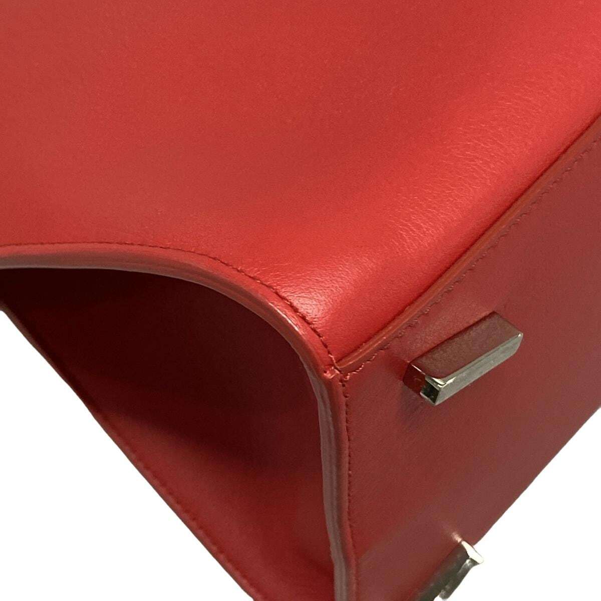 PRE-OWNED Hug Red Calf Leather Shoulder Bag