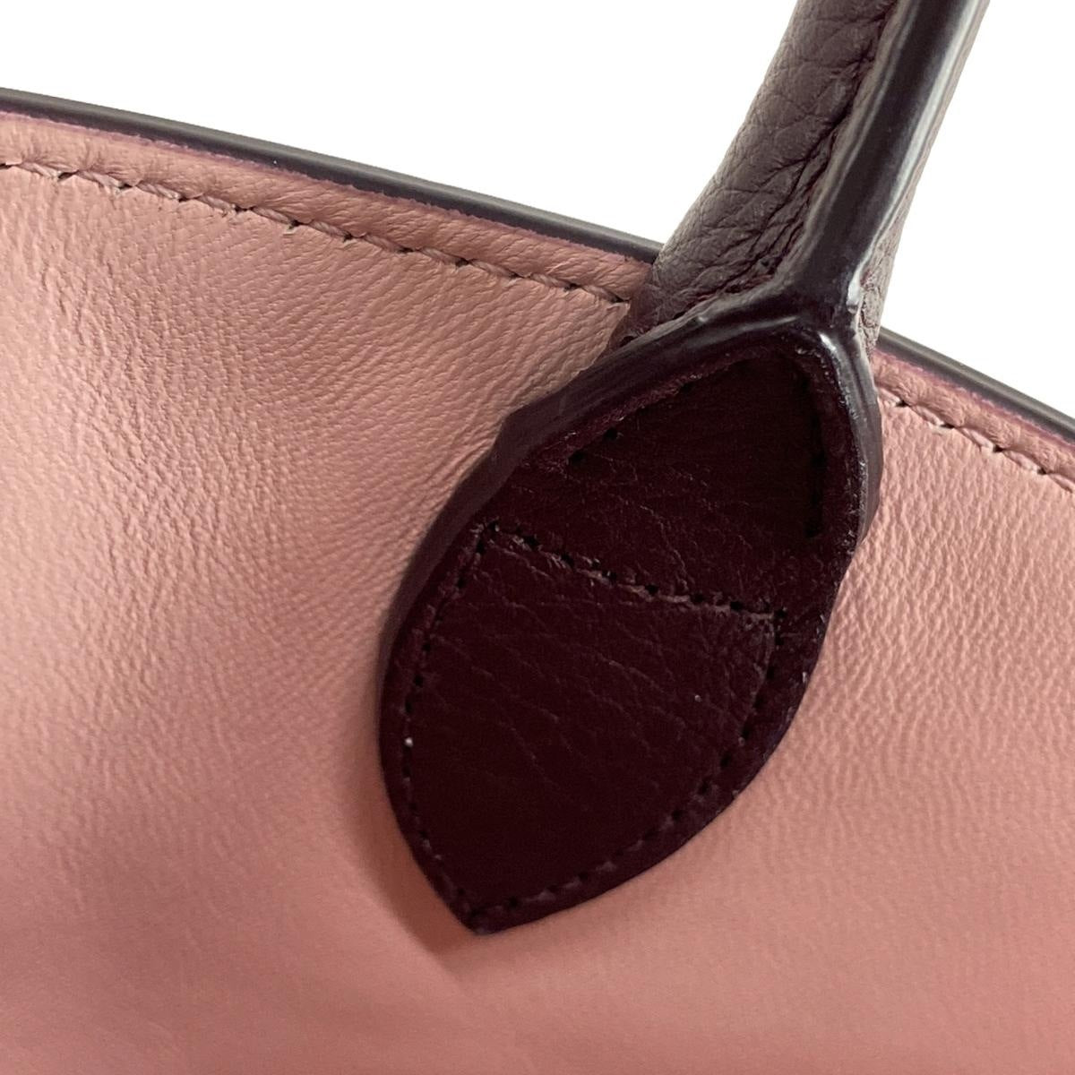 PRE-OWNED Hug Burgundy Leather Shoulder Bag
