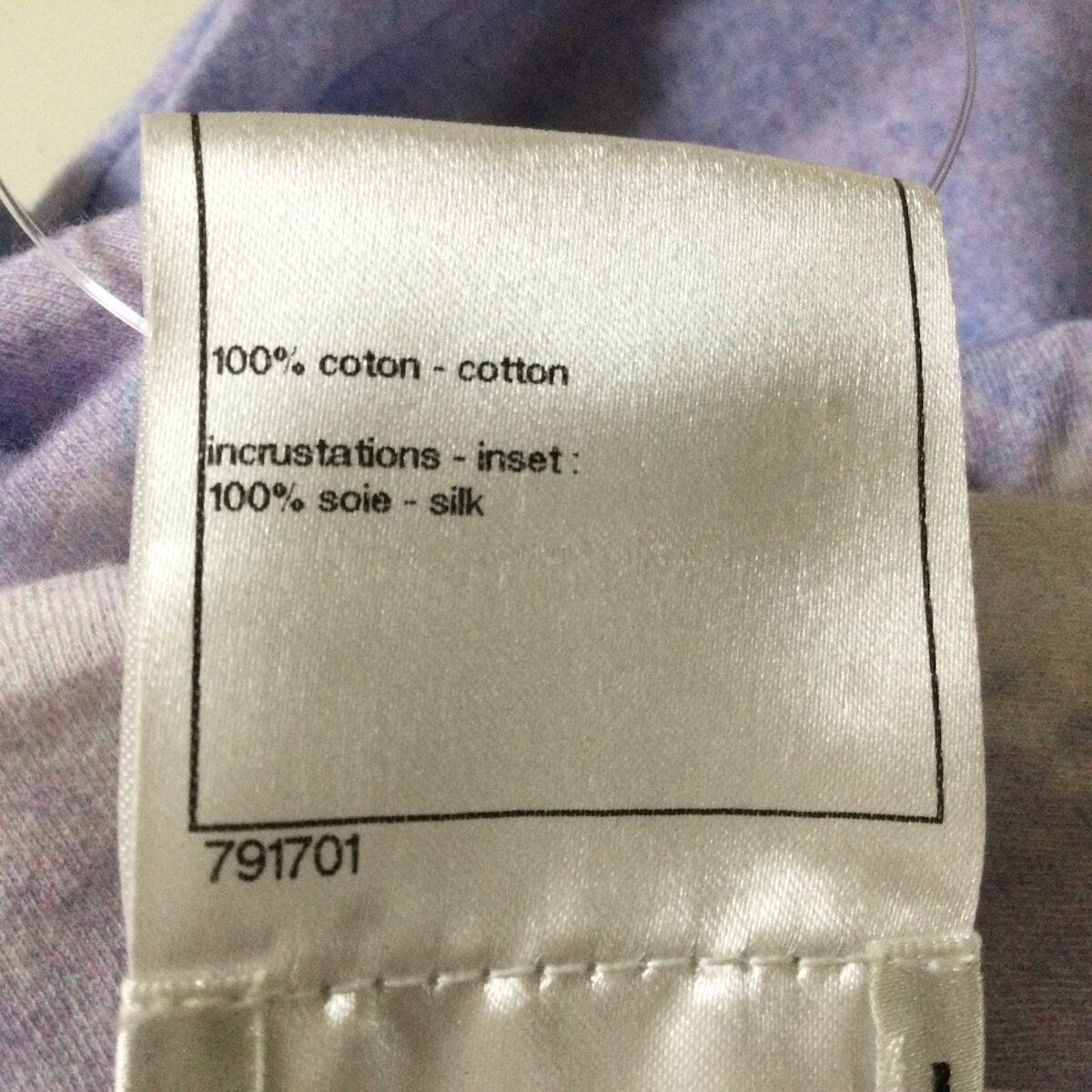 PRE-OWNED CC White Light Purple Women's T-Shirt