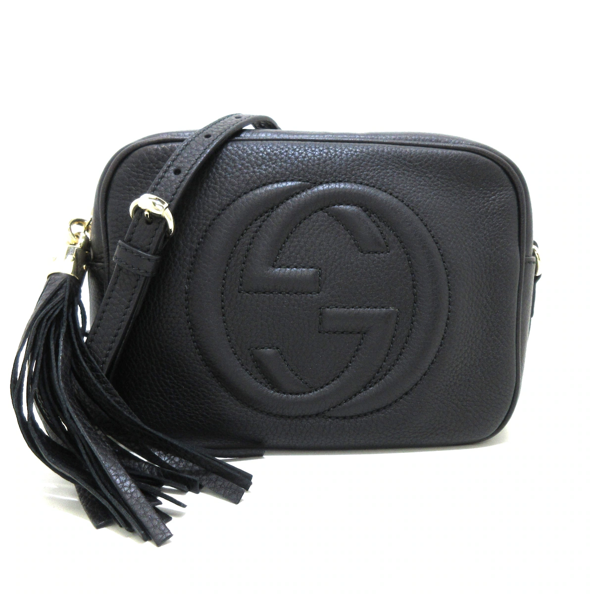 GUCCI - Soho Black Leather Crossbody Bag