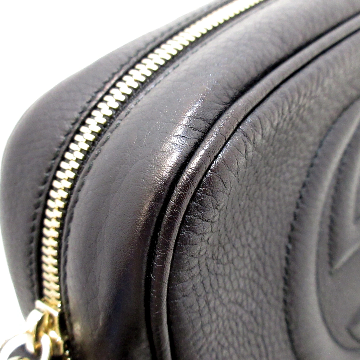 GUCCI - Soho Black Leather Crossbody Bag