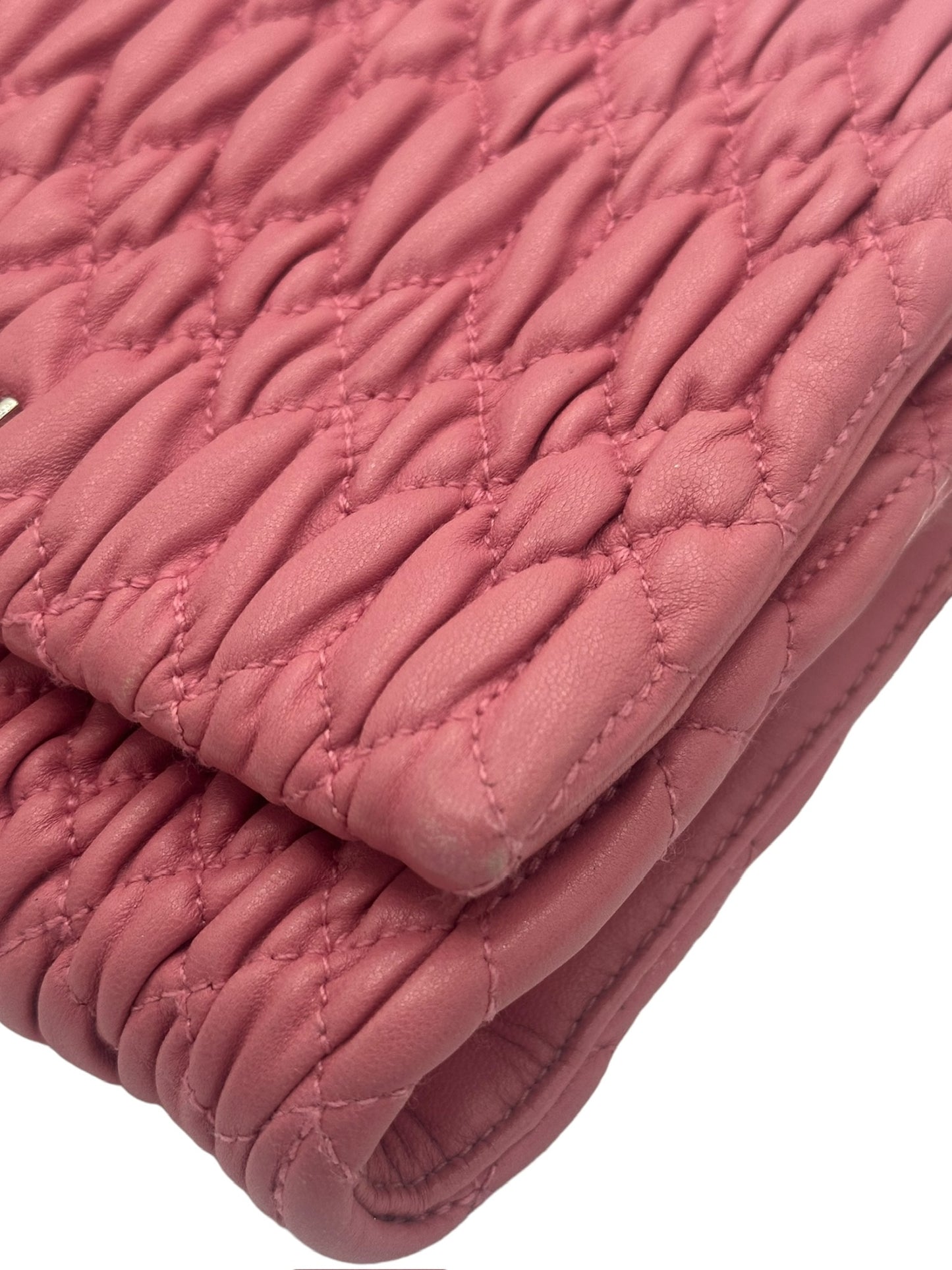 MIU MIU - Crystal Handbag Pink Leather