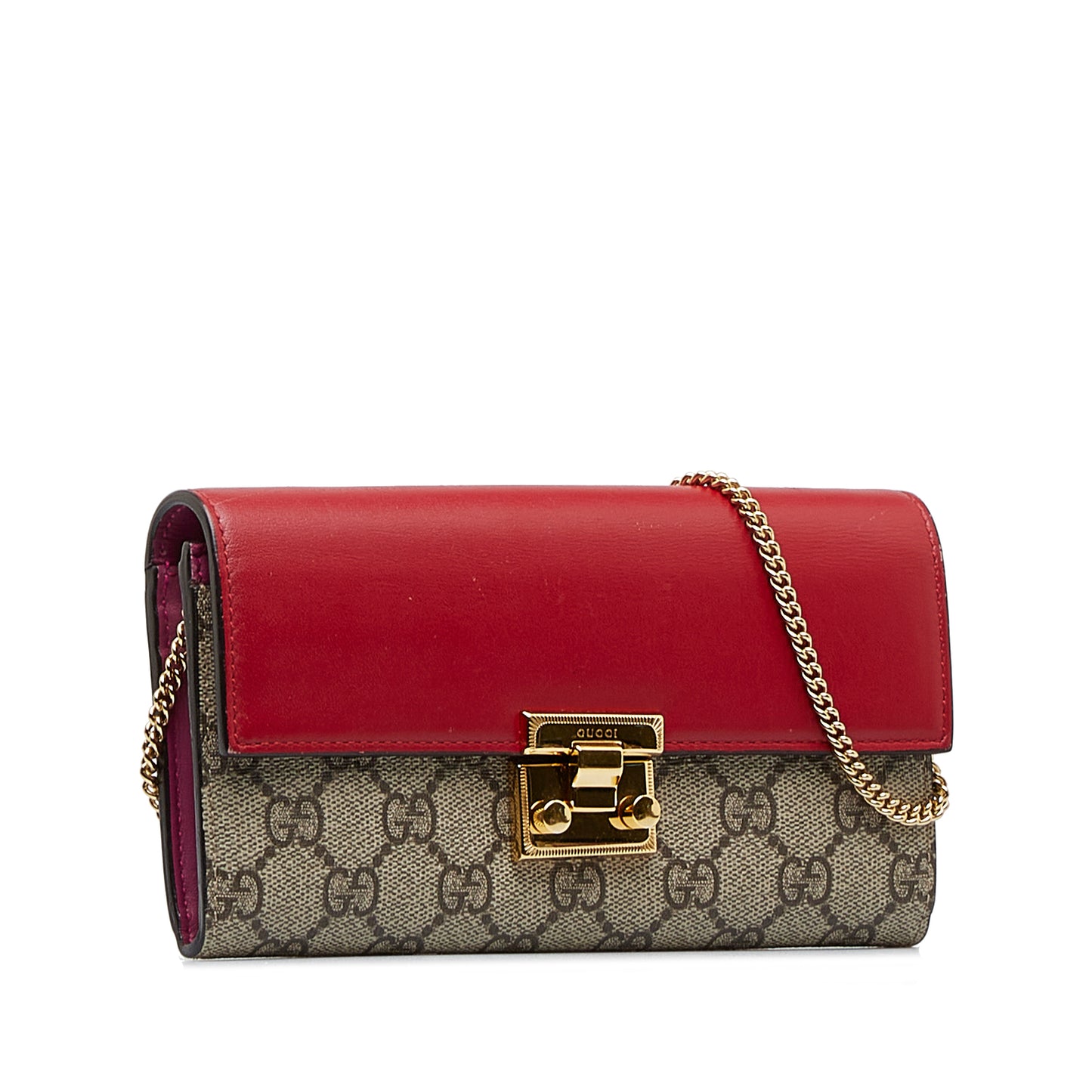 GUCCI - GG Supreme Padlock Wallet On Chain