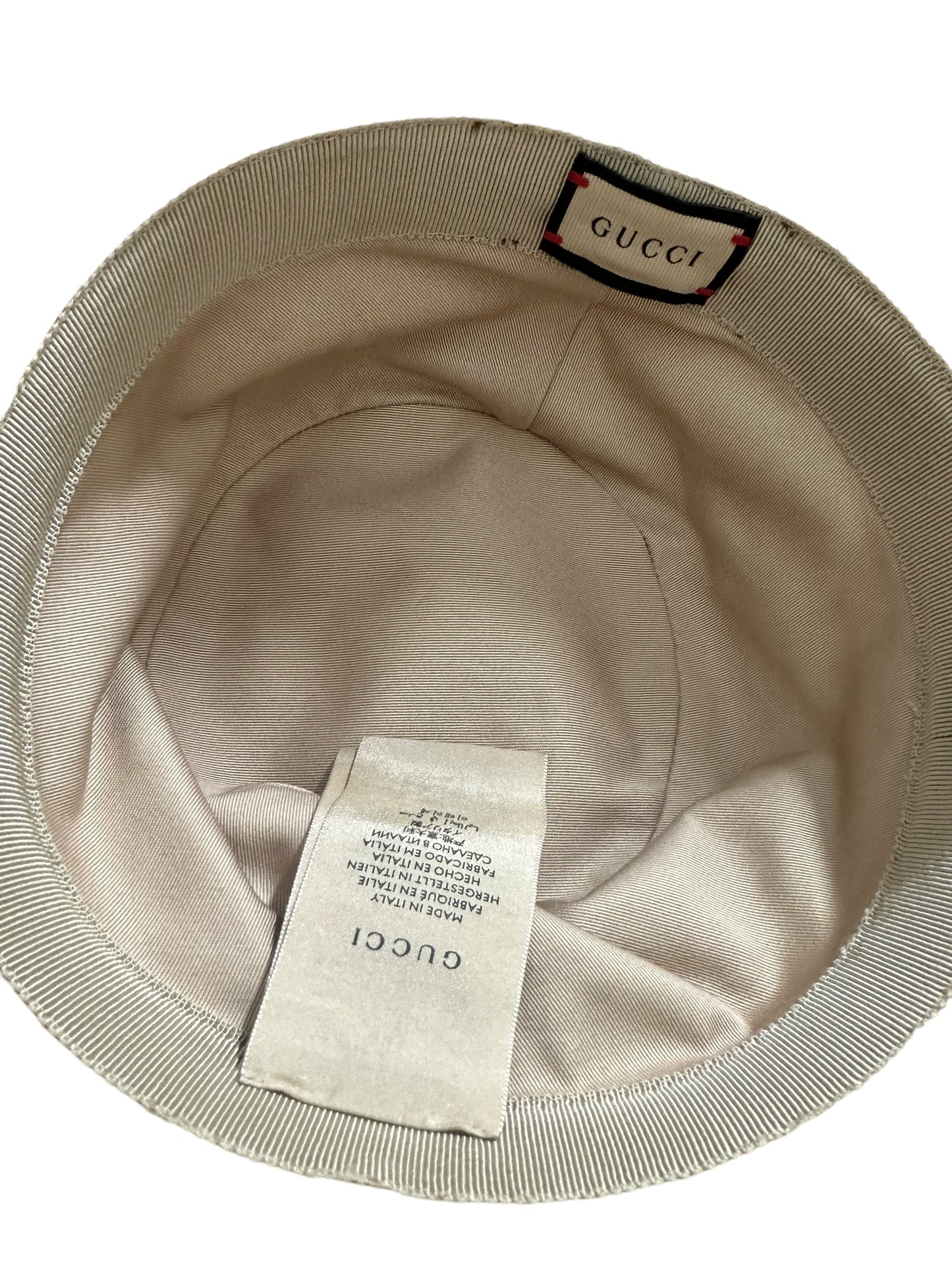 GUCCI- GG CANVAS BUCKET HAT