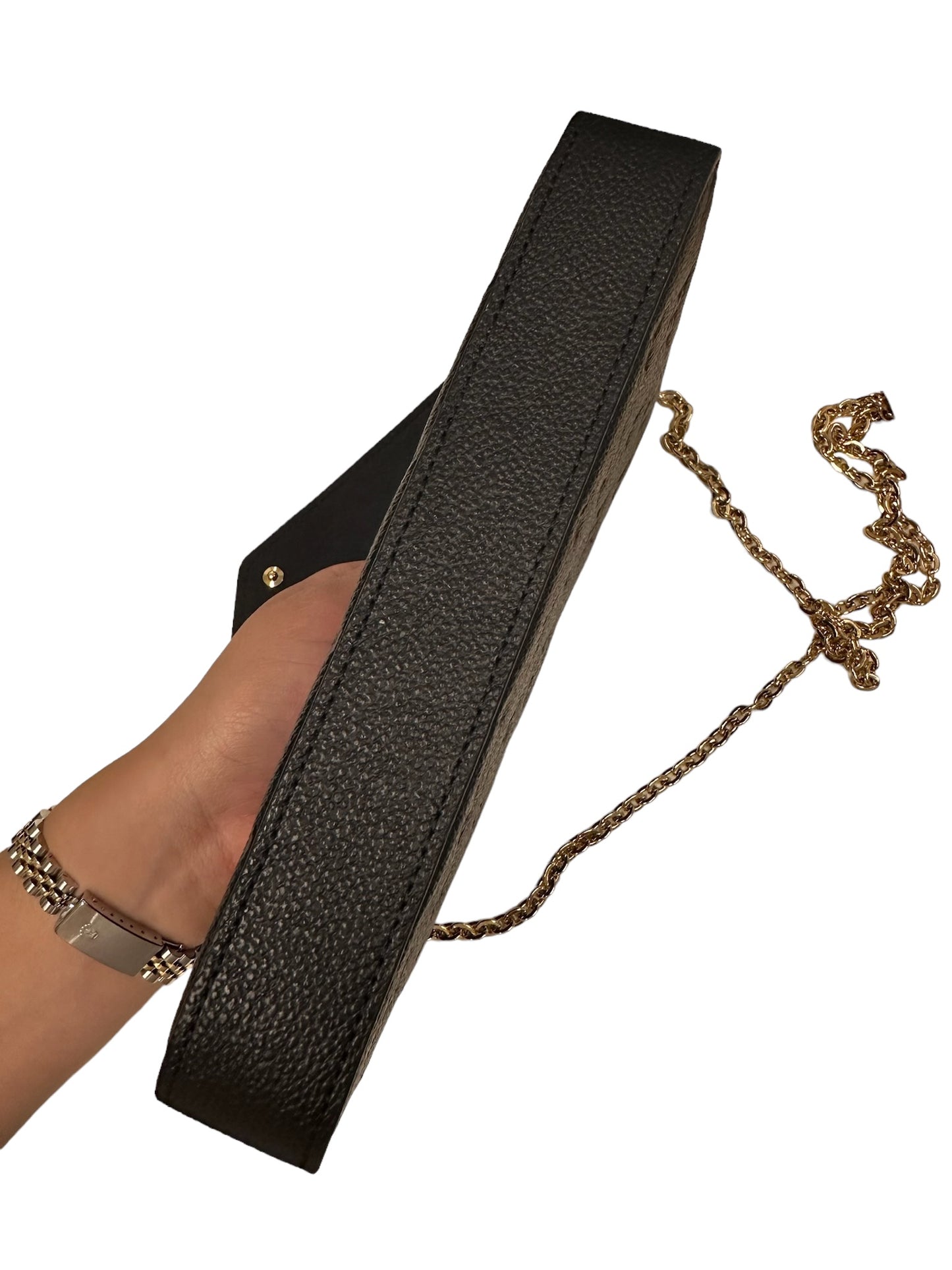 LOUIS VUITTON - Black Monogram Empreinte Felicie Pochette