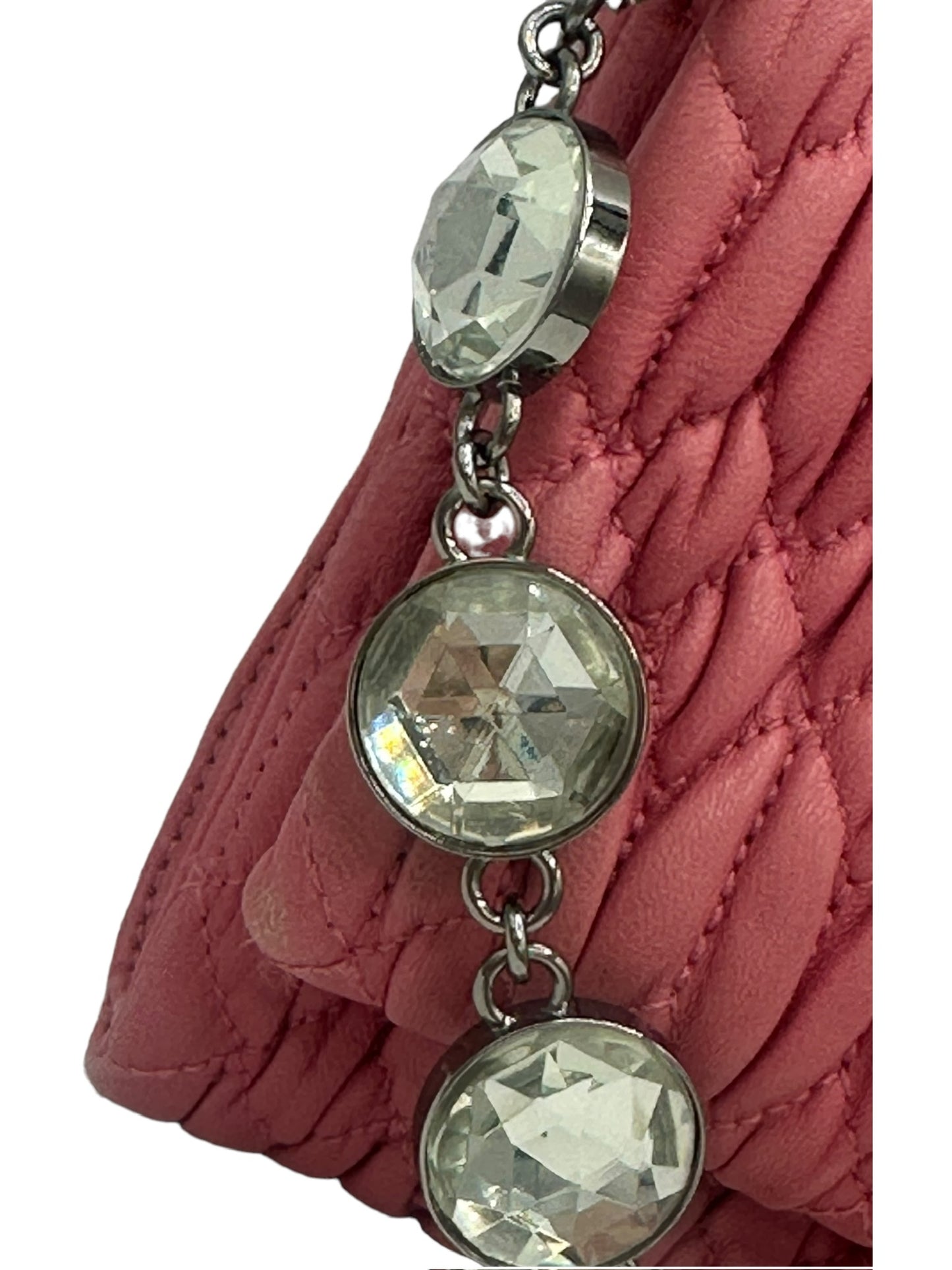 MIU MIU - Crystal Handbag Pink Leather