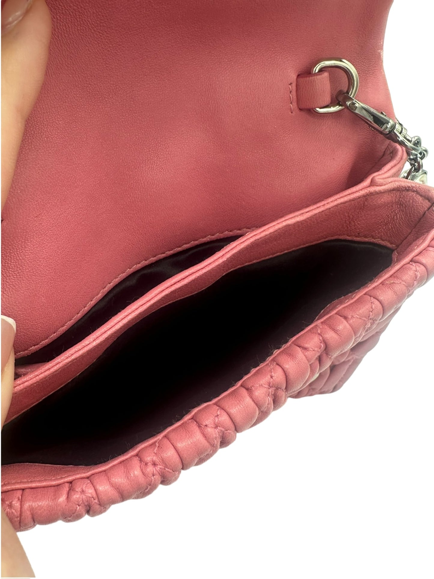 MIU MIU - Crystal Handbag Pink Leather