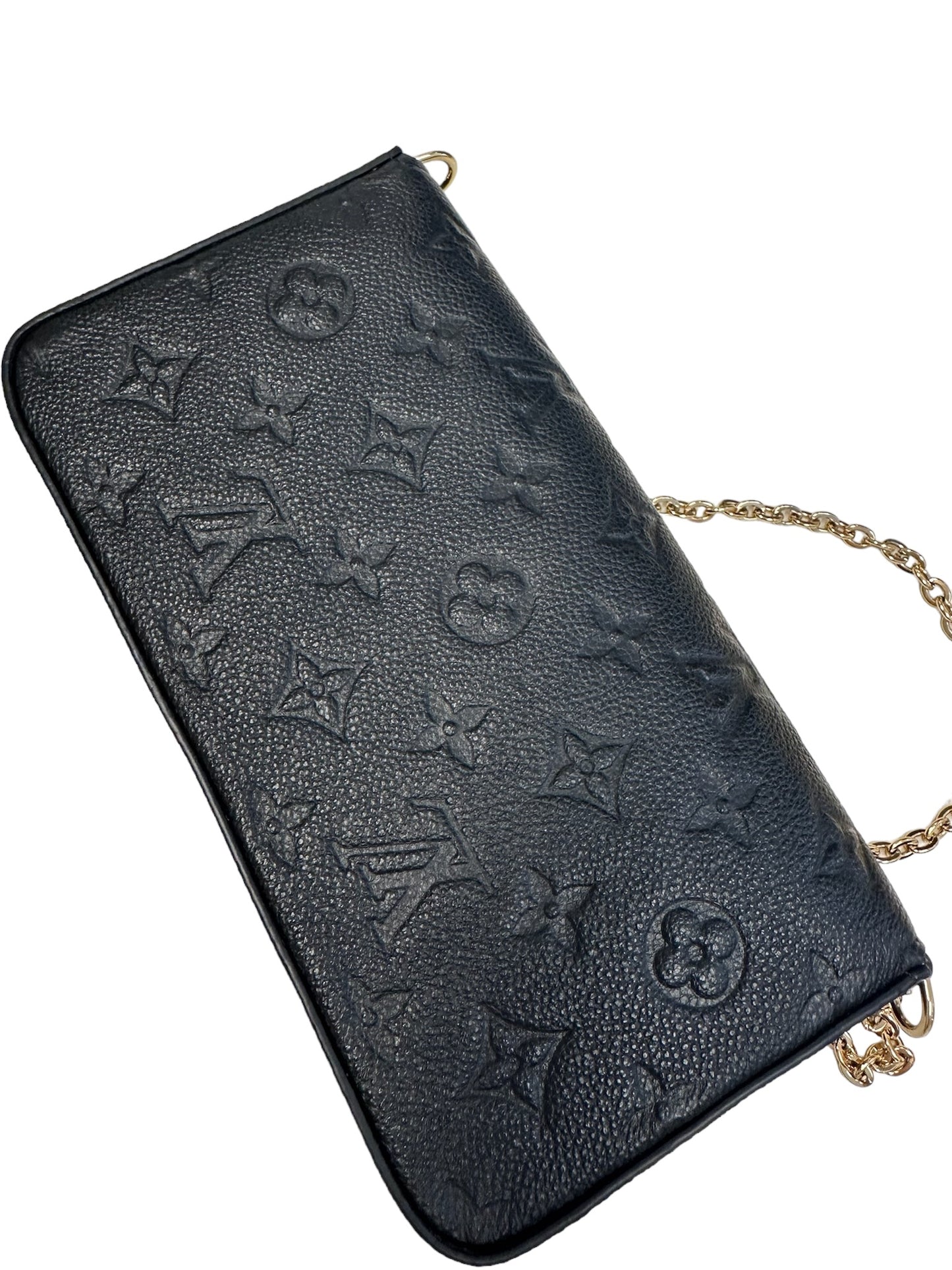 LOUIS VUITTON - Black Monogram Empreinte Felicie Pochette
