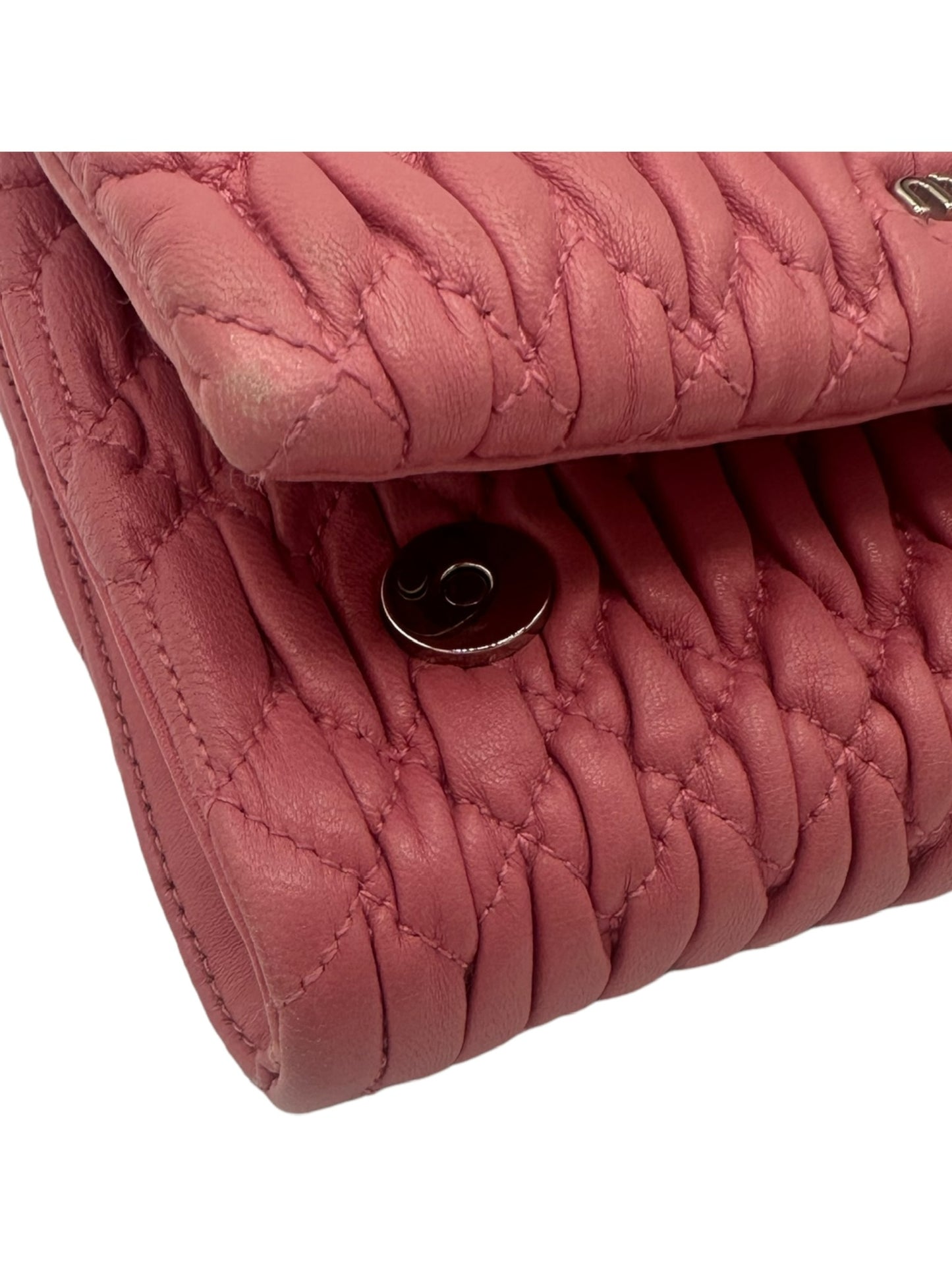 MIU MIU - Crystal Handbag Pink Leather