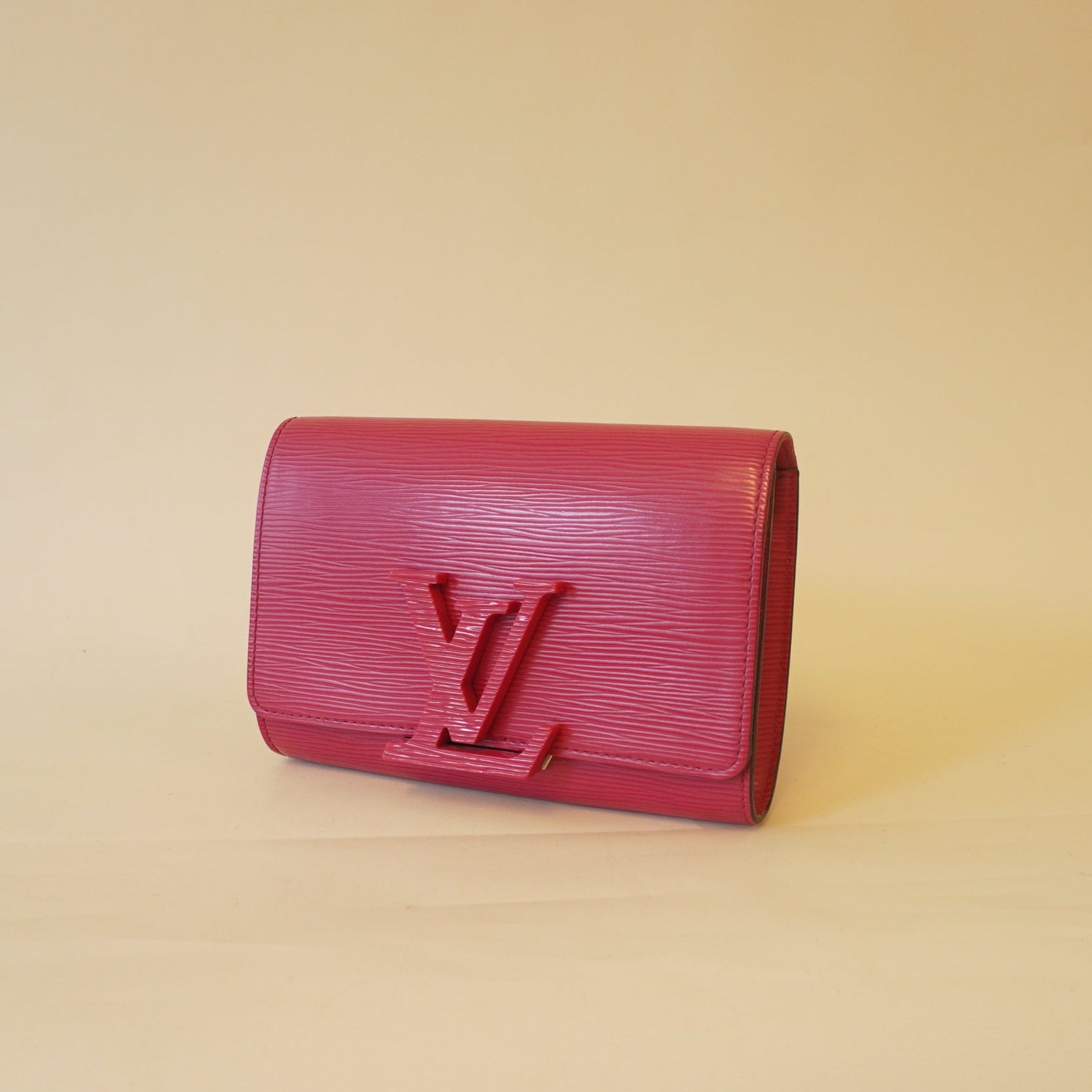 PRE-OWNED LV Hot Pink Epi Louise Strap PM Shoulder Bag