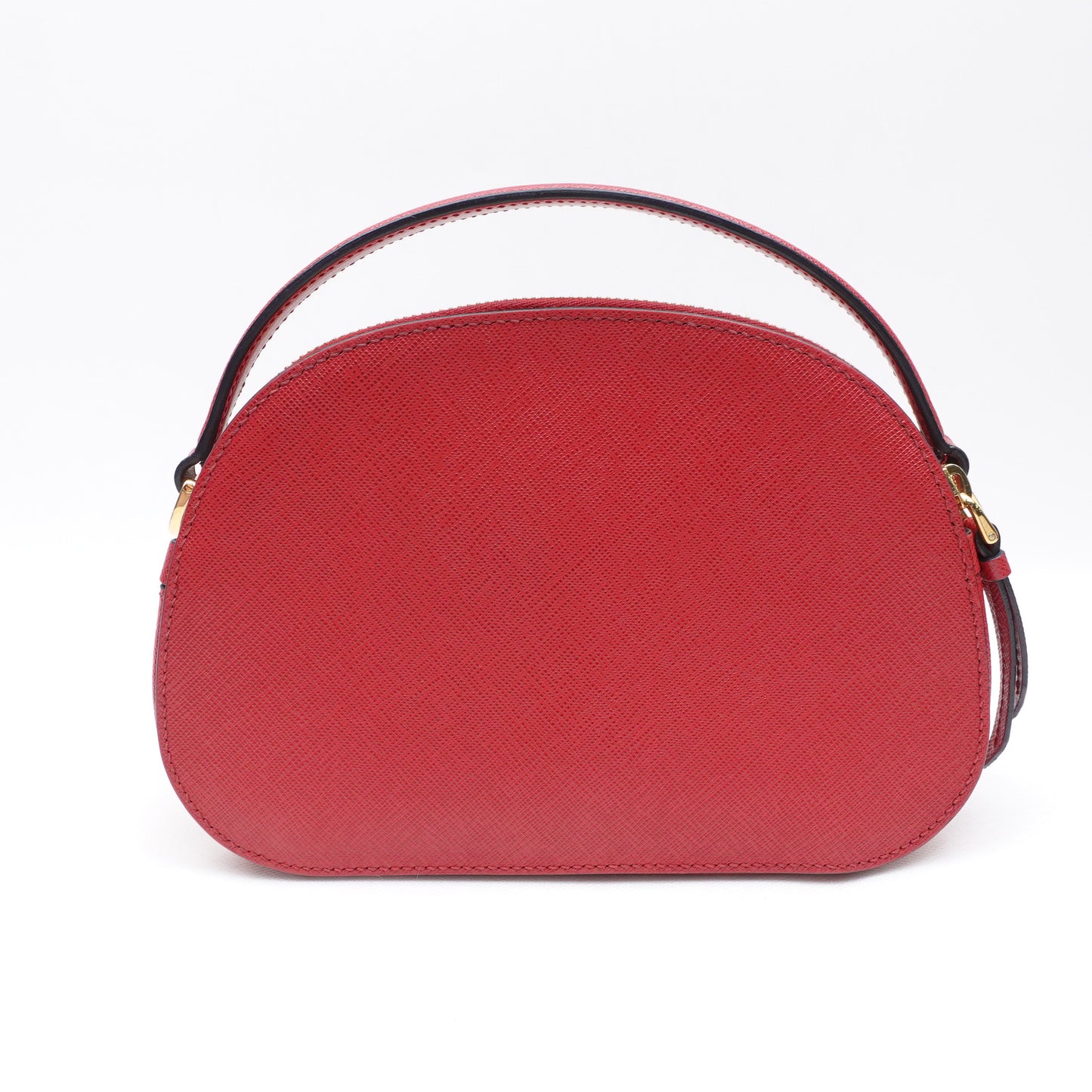 PRE-OWNED Red Saffiano Lux Odette Crossbody Fuoco Bag