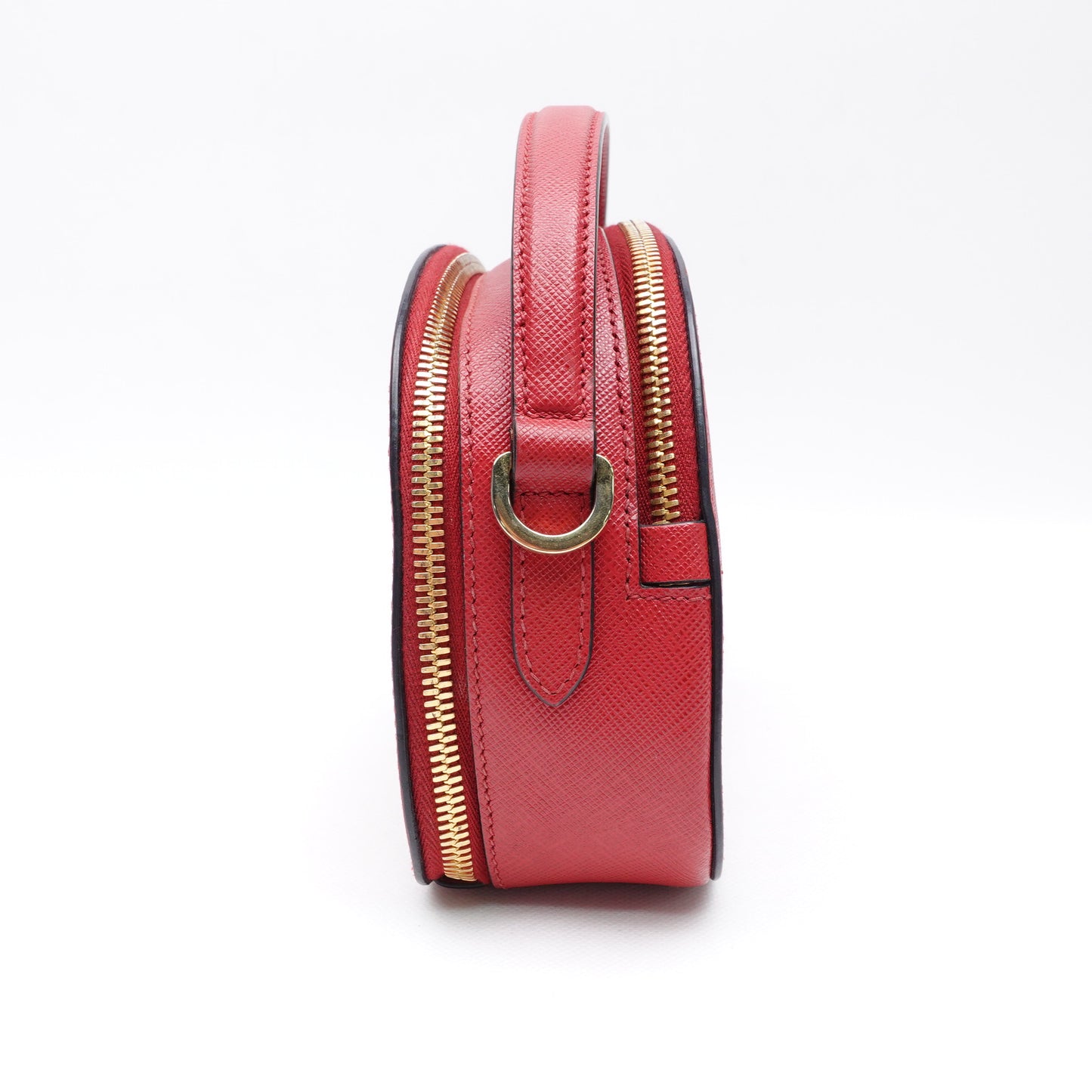 PRE-OWNED Red Saffiano Lux Odette Crossbody Fuoco Bag