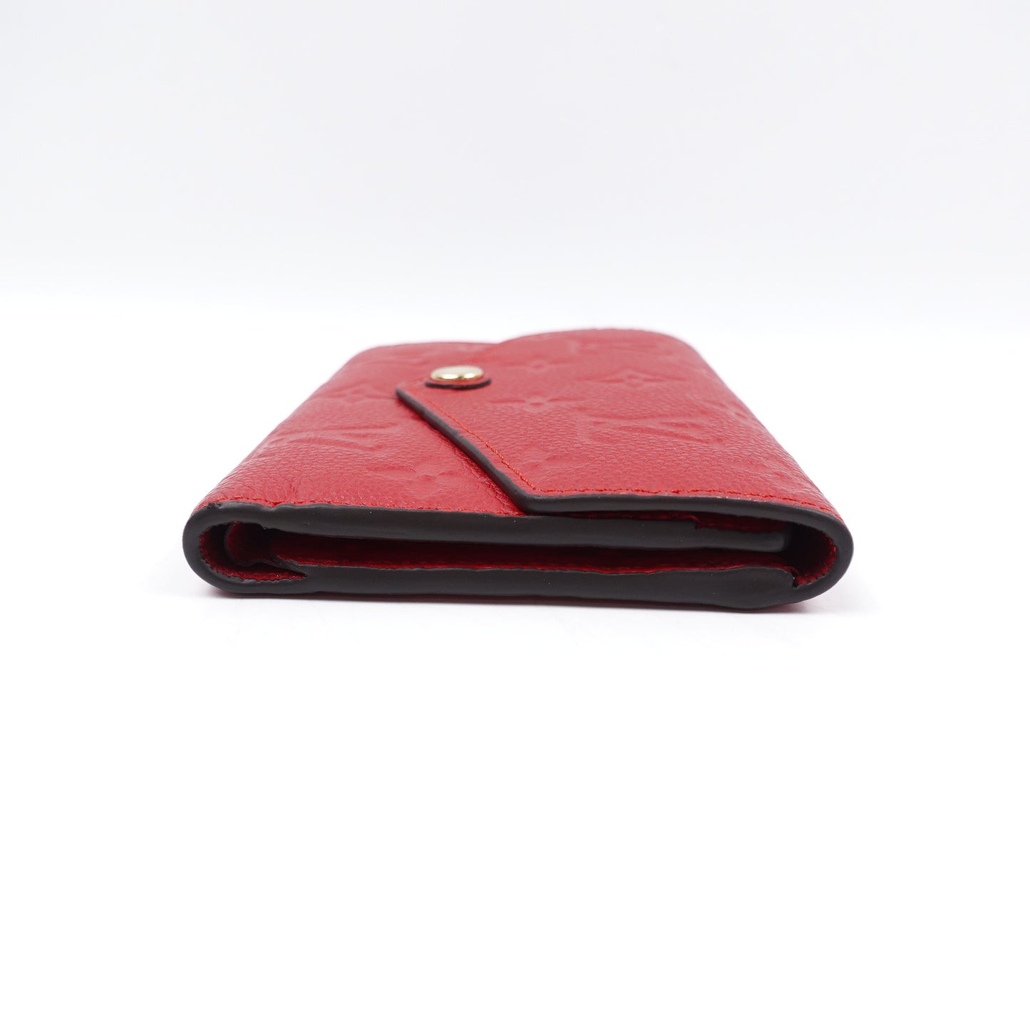 PRE-OWNED LV Red Monogram Empreinte Curieuse Compact Short Wallet