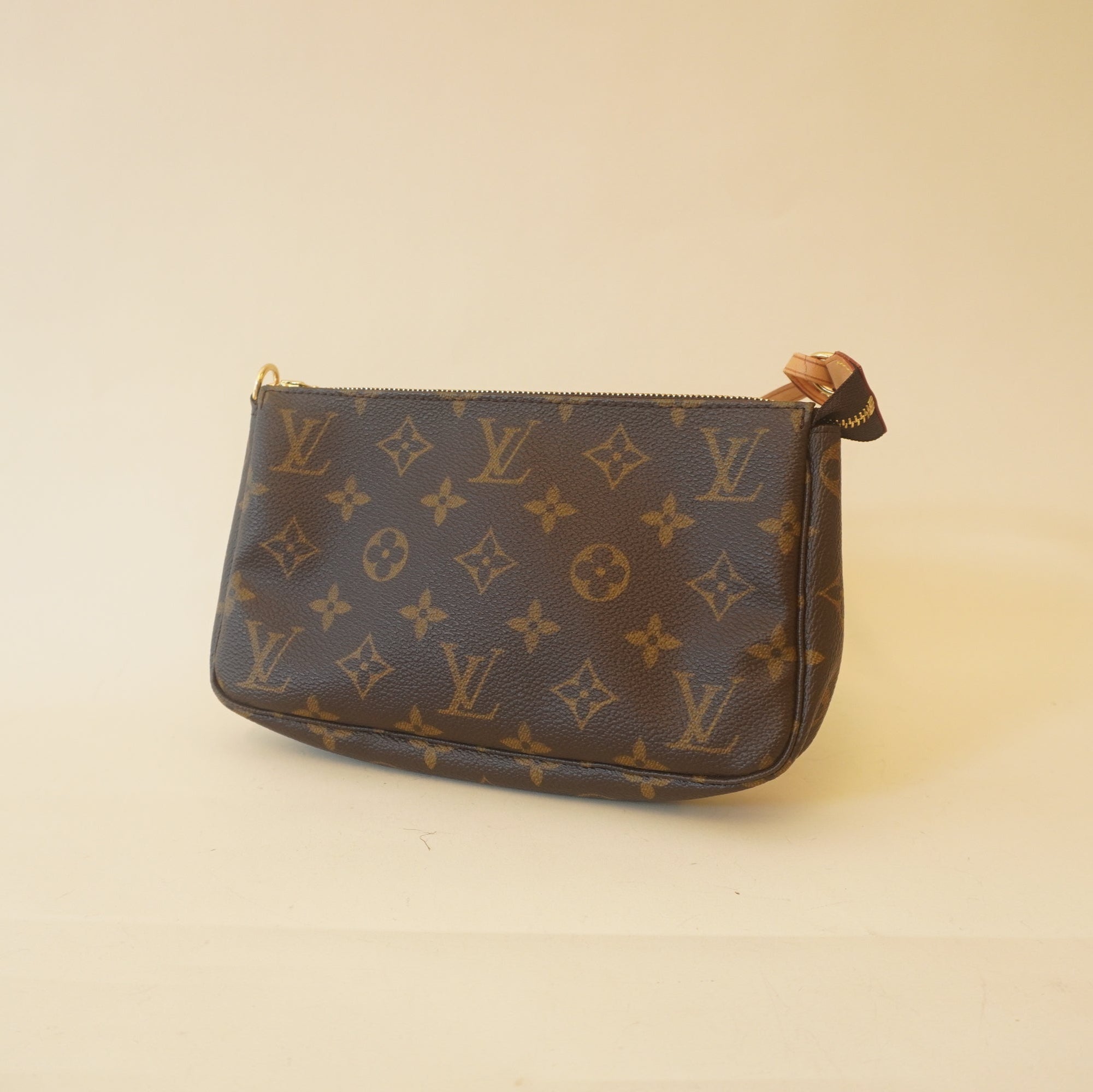 PRE-OWNED LV Monogram Canvas Pochette Hand Bag
