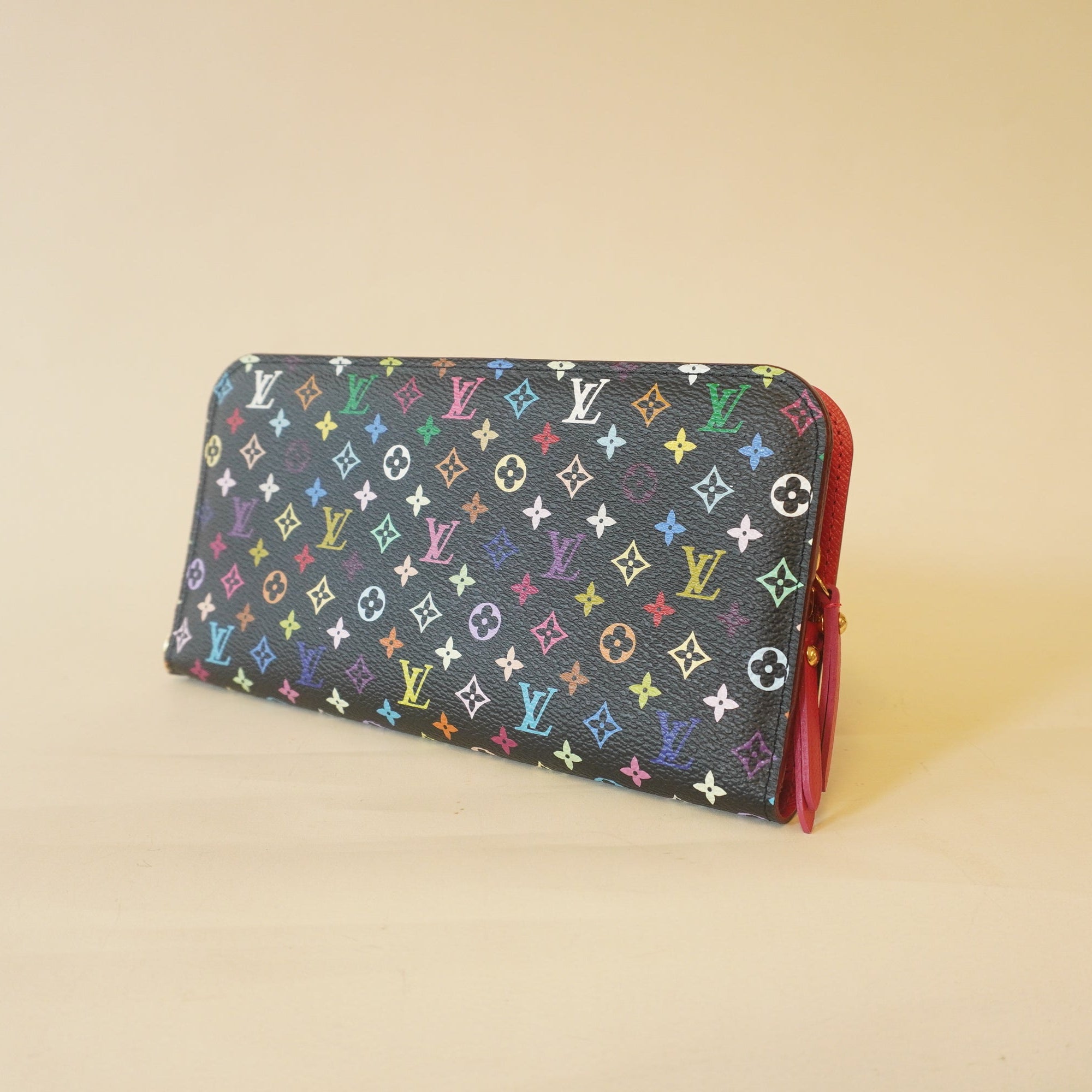 PRE-OWNED Monogram Multicolor Insolite Wallet Black