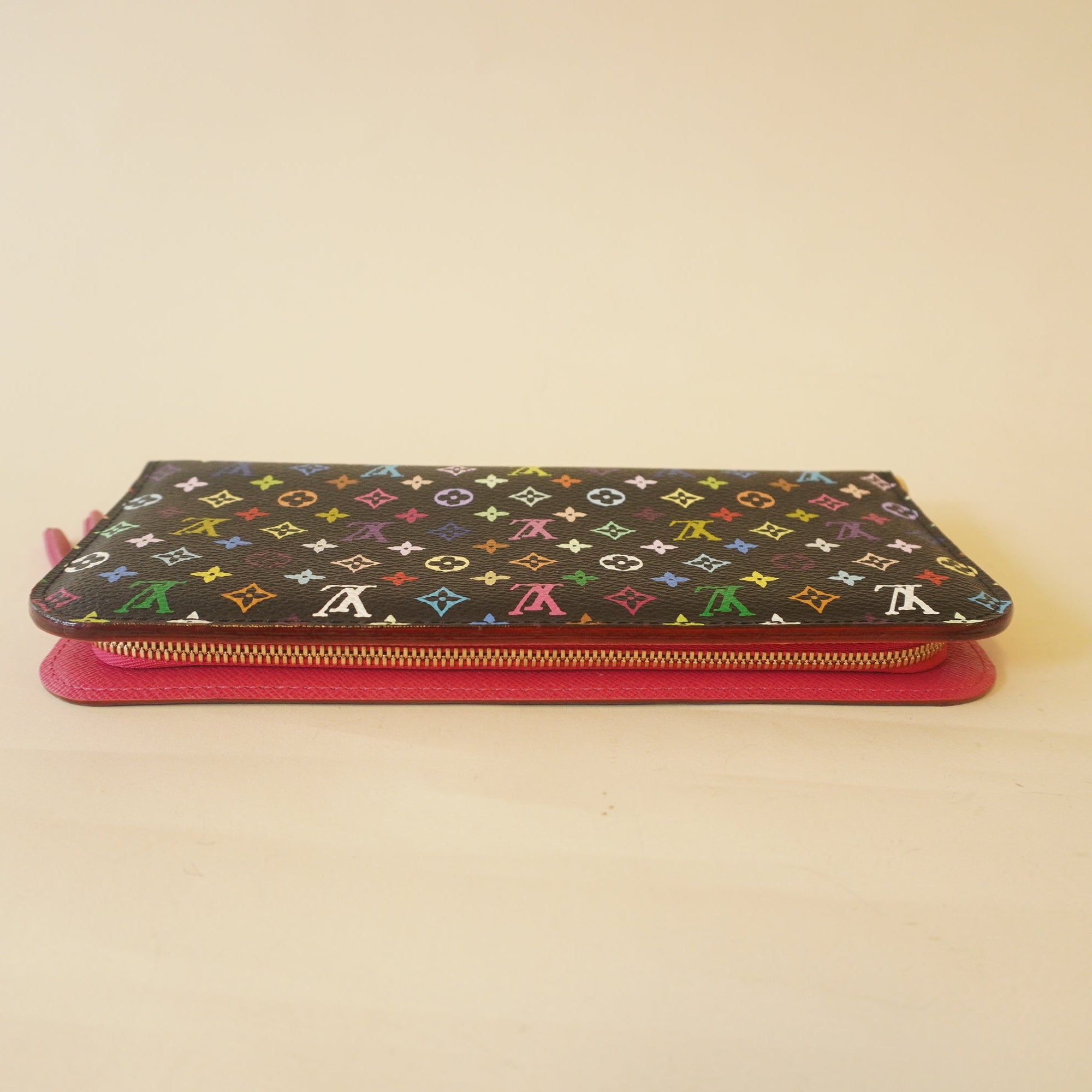 PRE-OWNED Monogram Multicolor Insolite Wallet Black