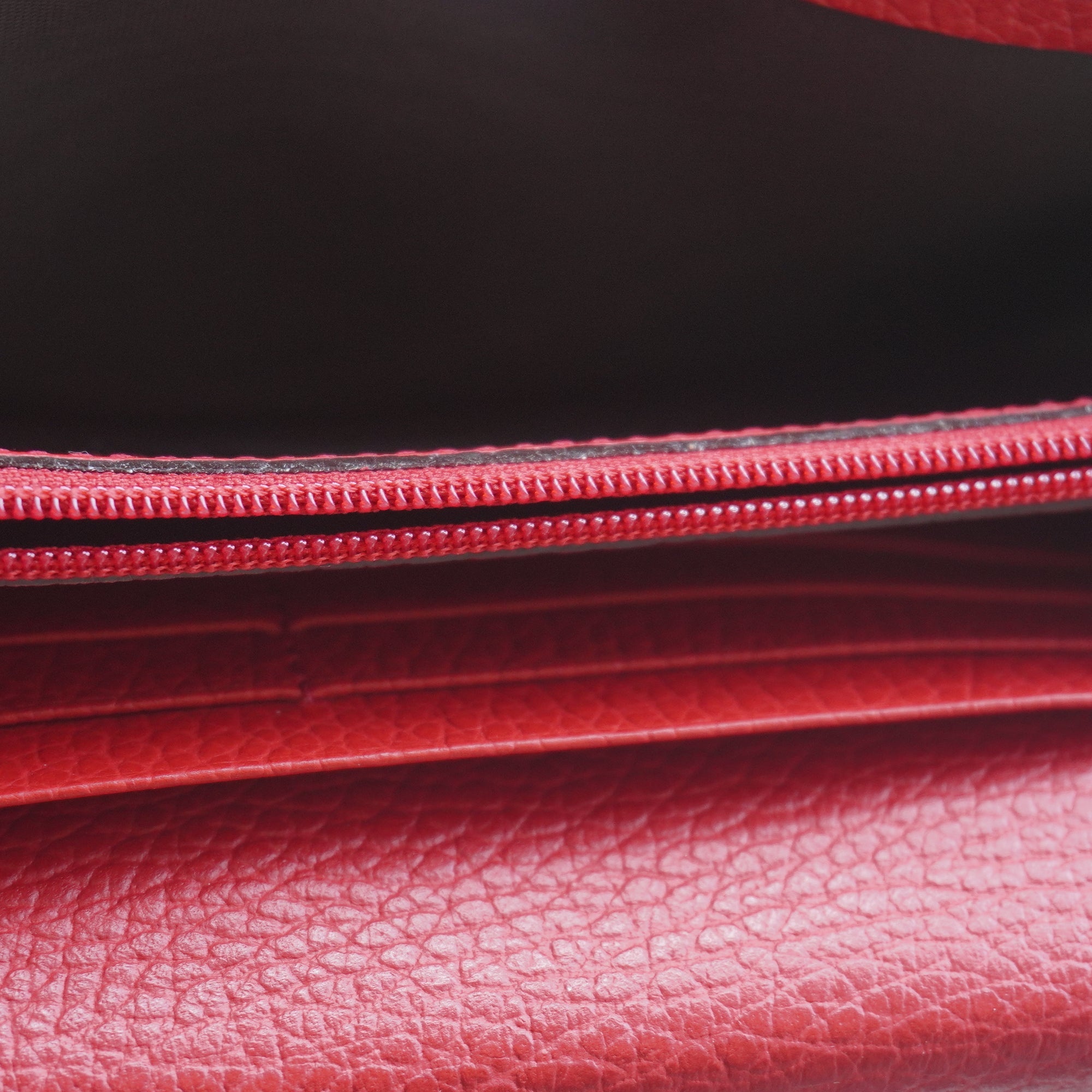 PRE-OWNED GG Canvas and Leather Flap Continental Wallet