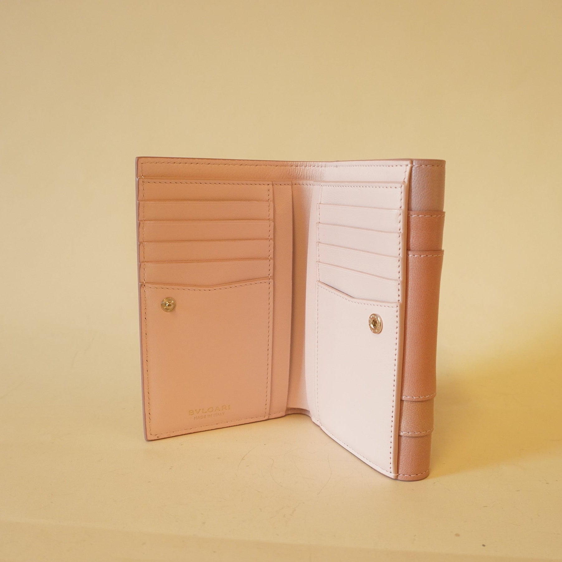 PRE-OWNED Gradient Pink Serpenti Forever Bifold Wallet