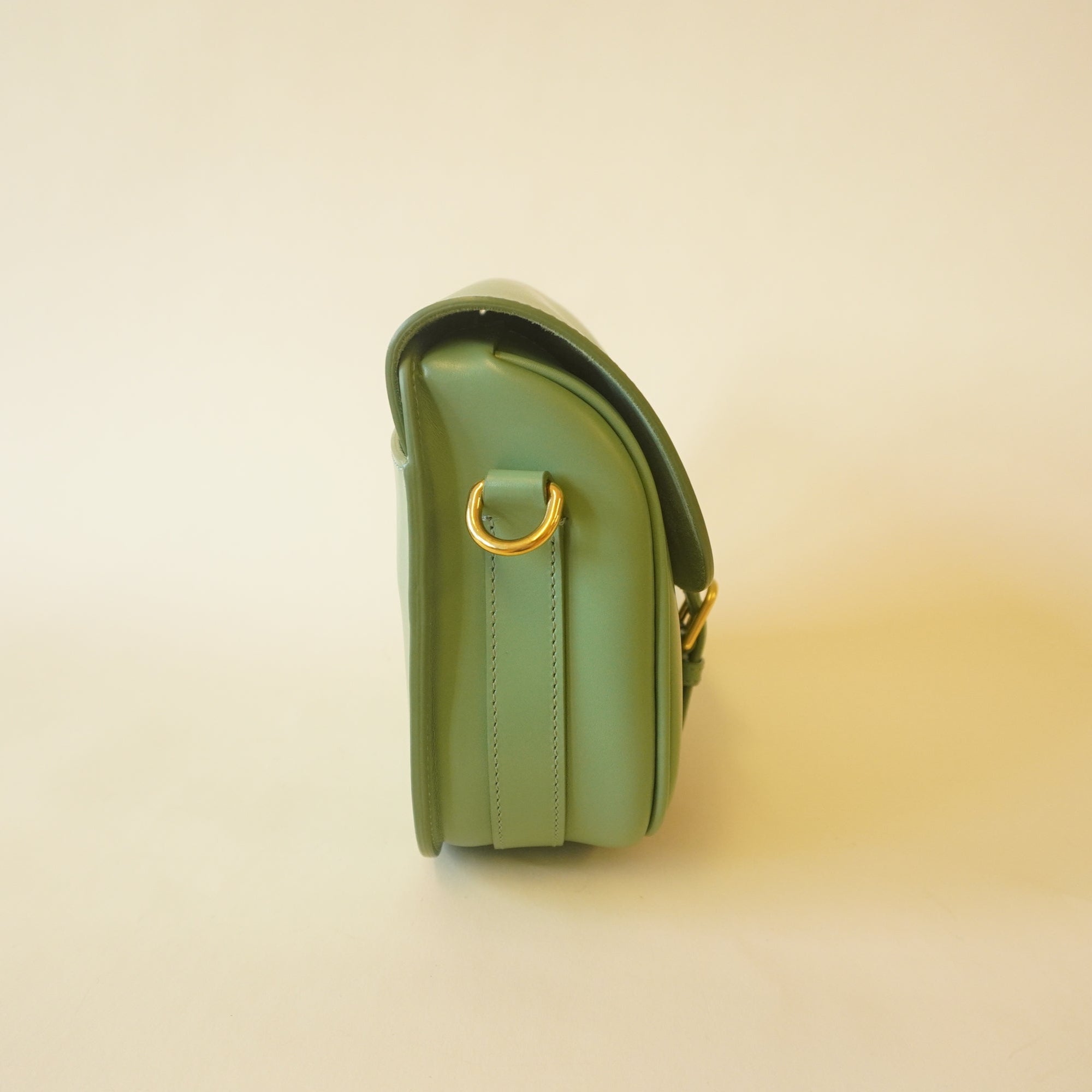PRE-OWNED Bobby Acqua Calfskin CrossBody Bag