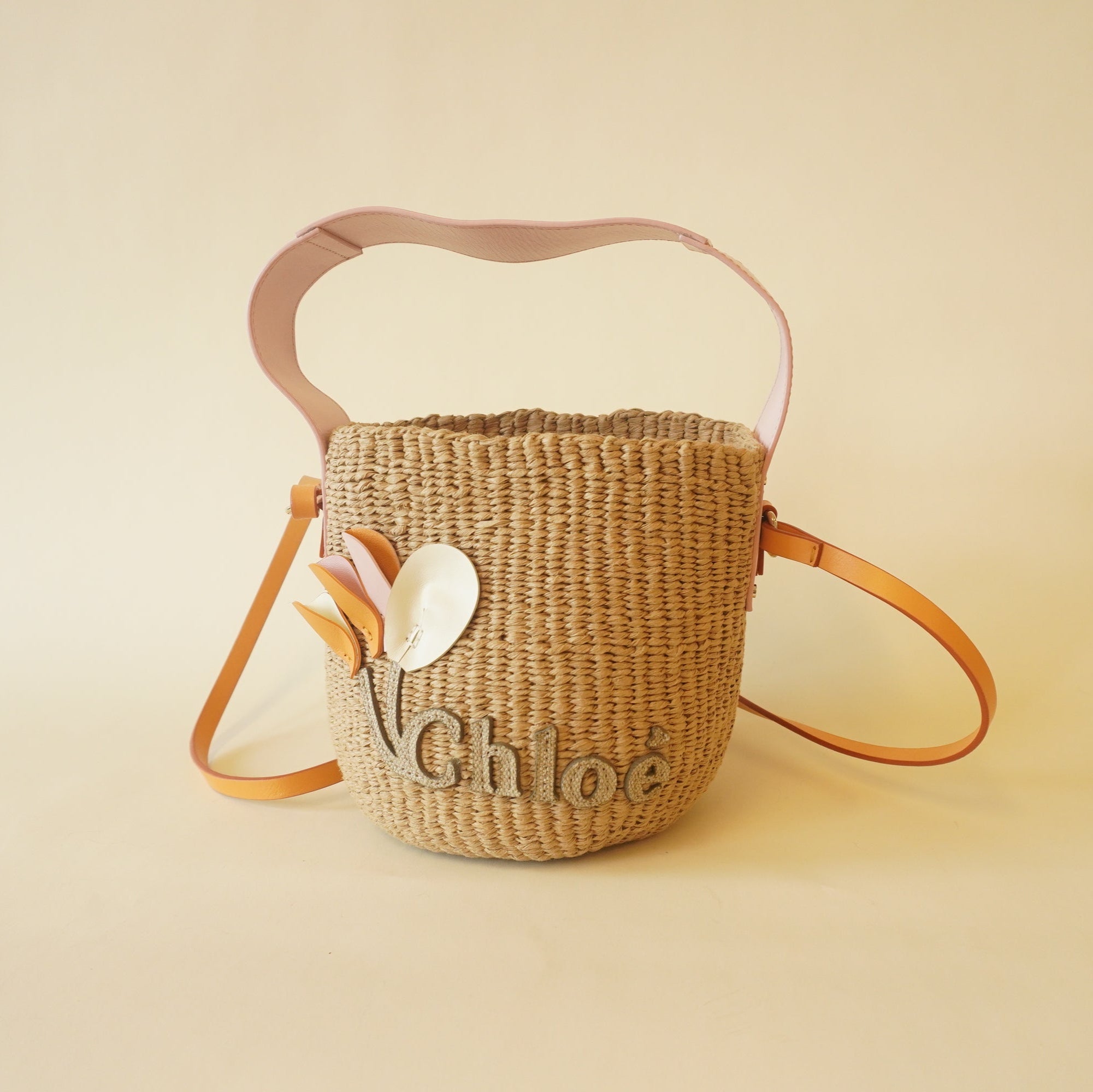 PRE-OWNED X Mifuko Flowers Small Bucket Shoulder Bag