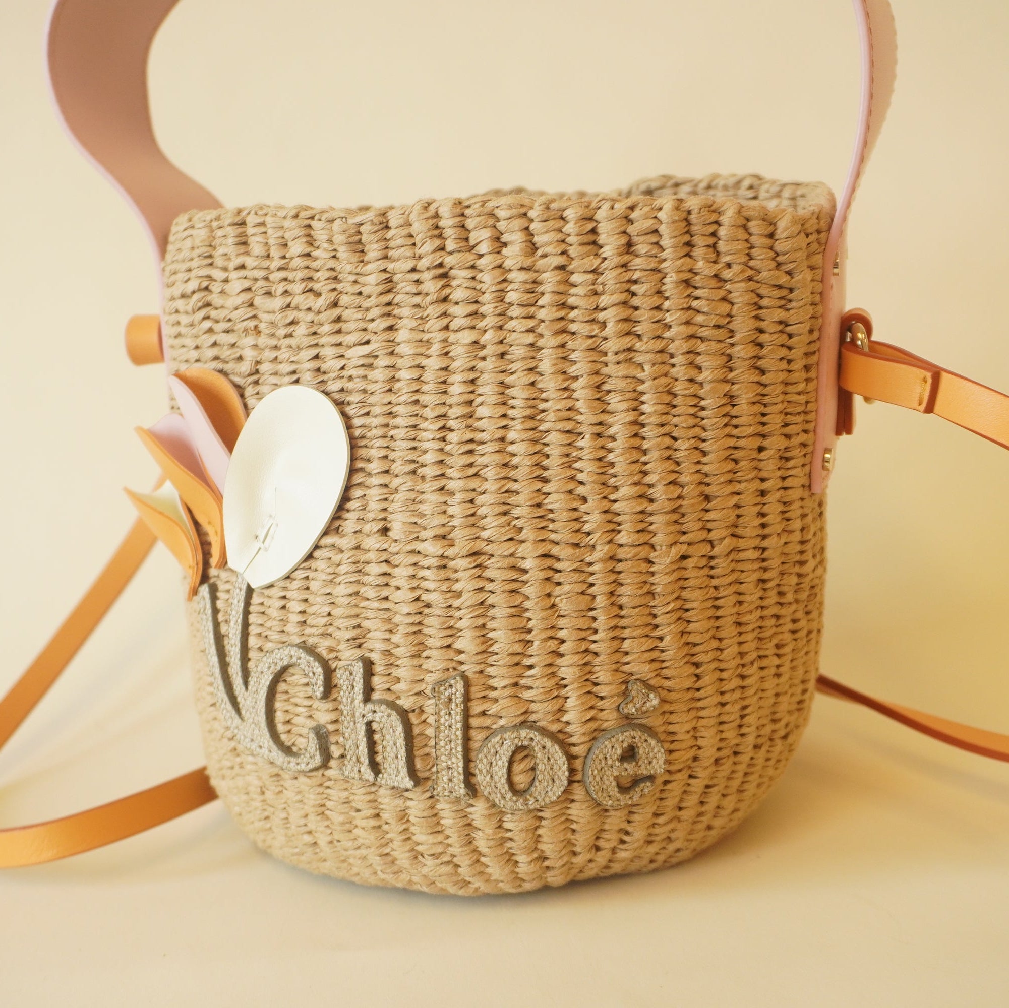 PRE-OWNED X Mifuko Flowers Small Bucket Shoulder Bag