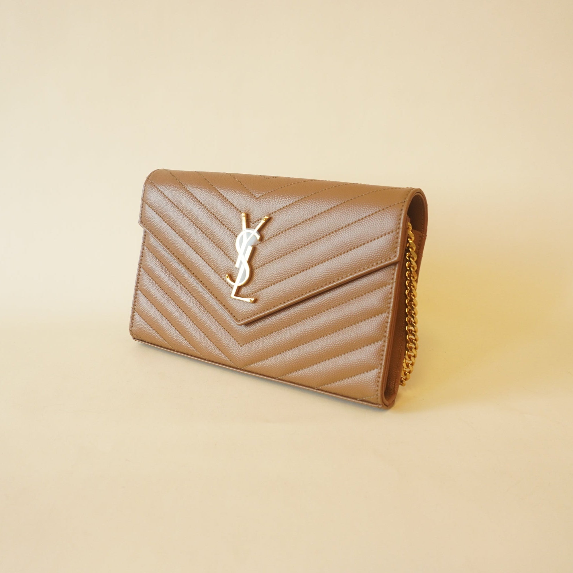 PRE-OWNED Loulou Brown Calfskin Shoulder Bag