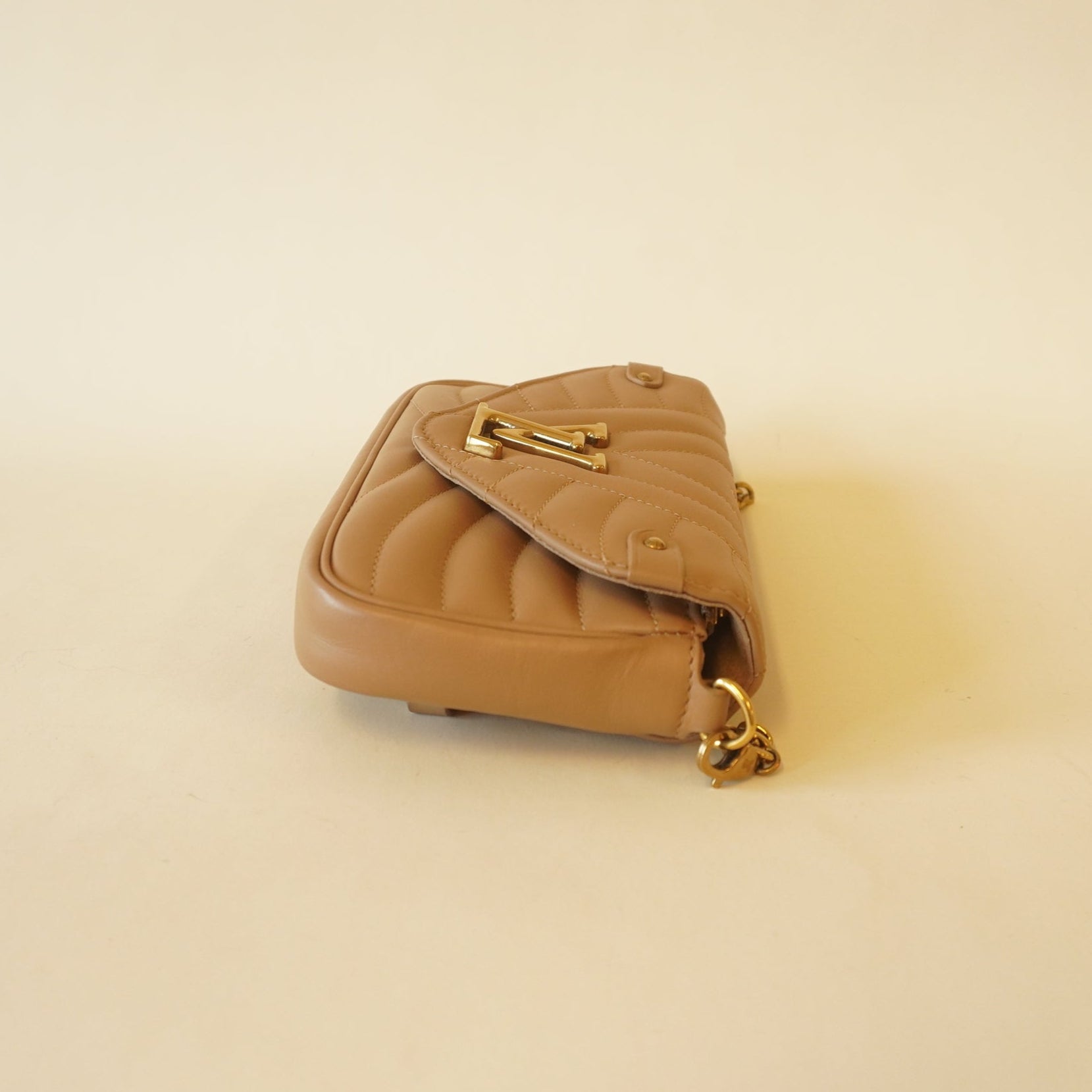 PRE-OWNED LV Sand Beige New Wave Shoulder Bag