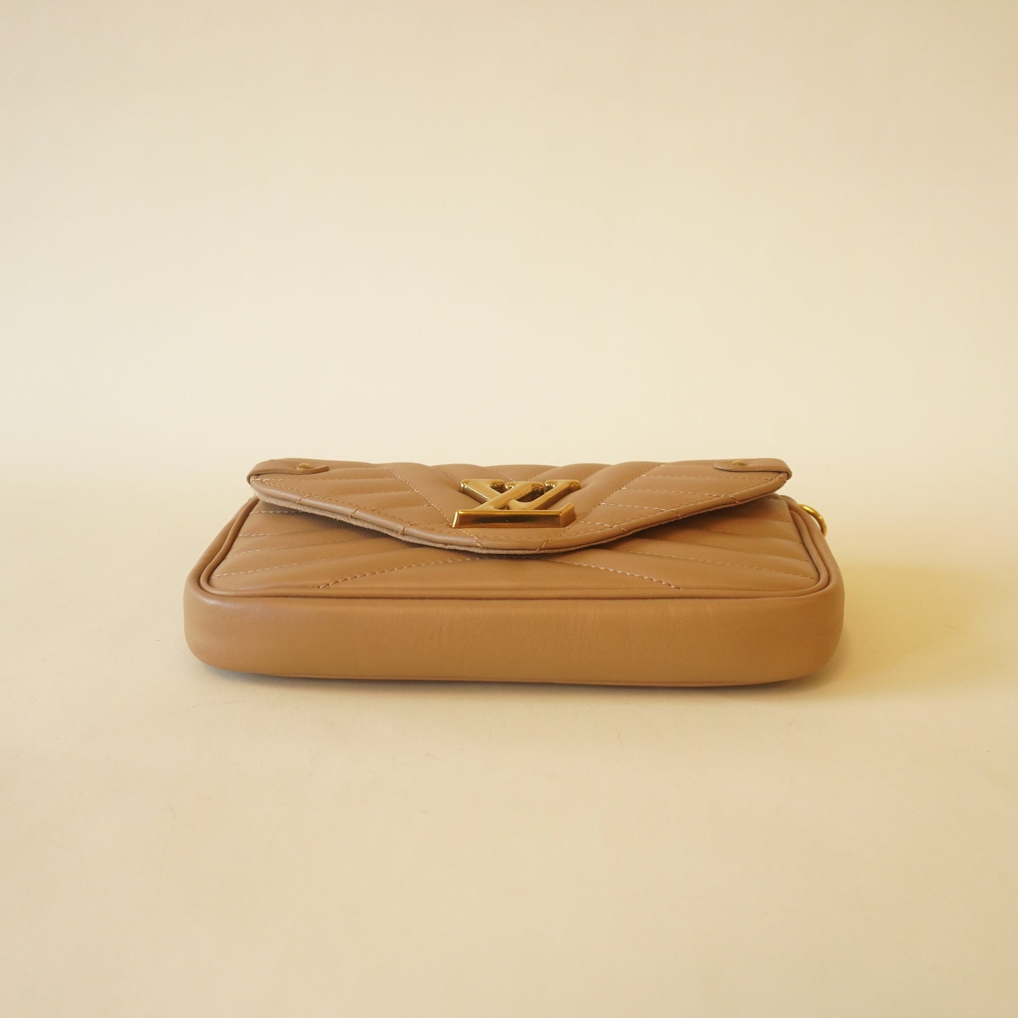 PRE-OWNED LV Sand Beige New Wave Shoulder Bag