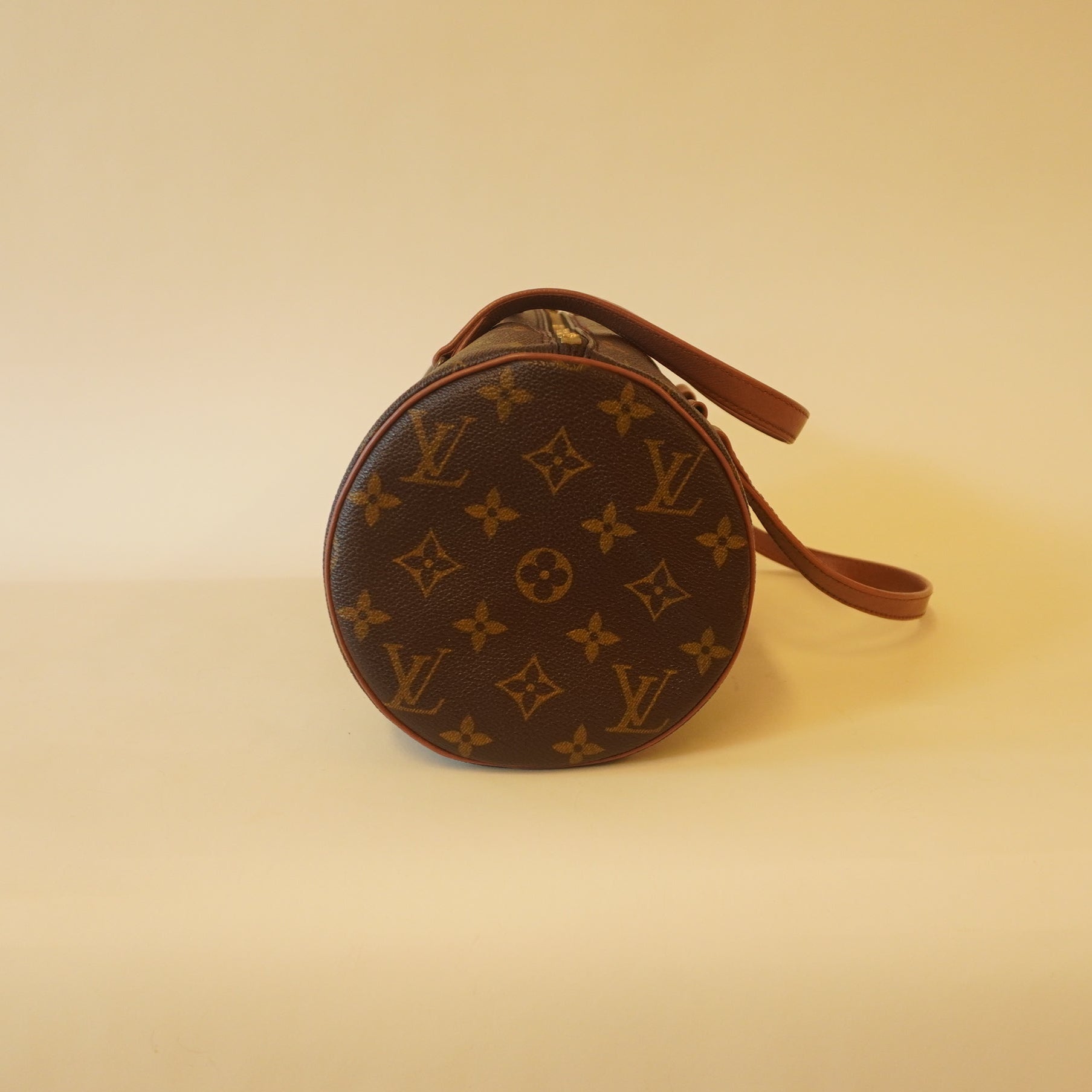 PRE-OWNED LV Monogram Canvas Papillon Shoulder Bag