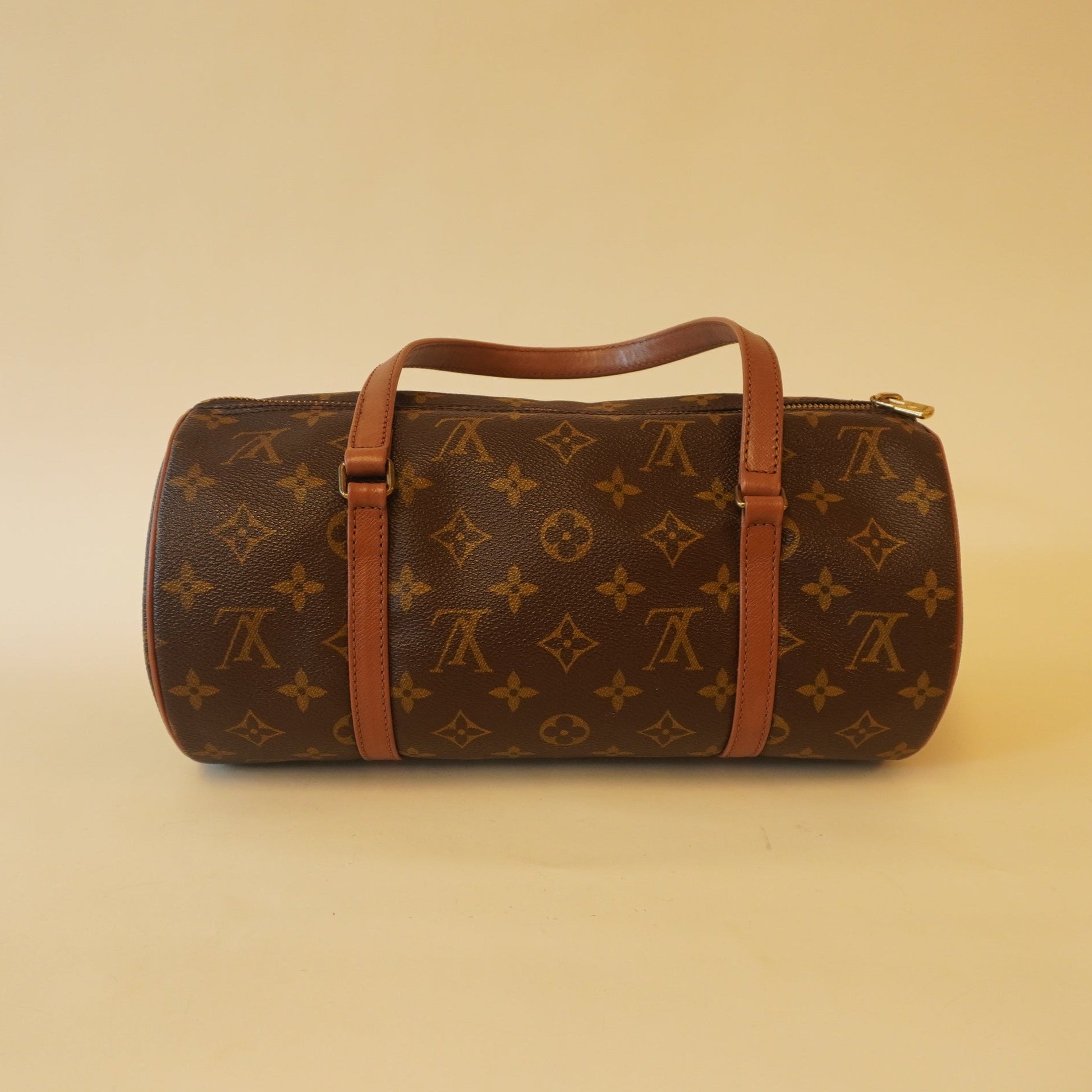 PRE-OWNED LV Monogram Canvas Papillon Shoulder Bag