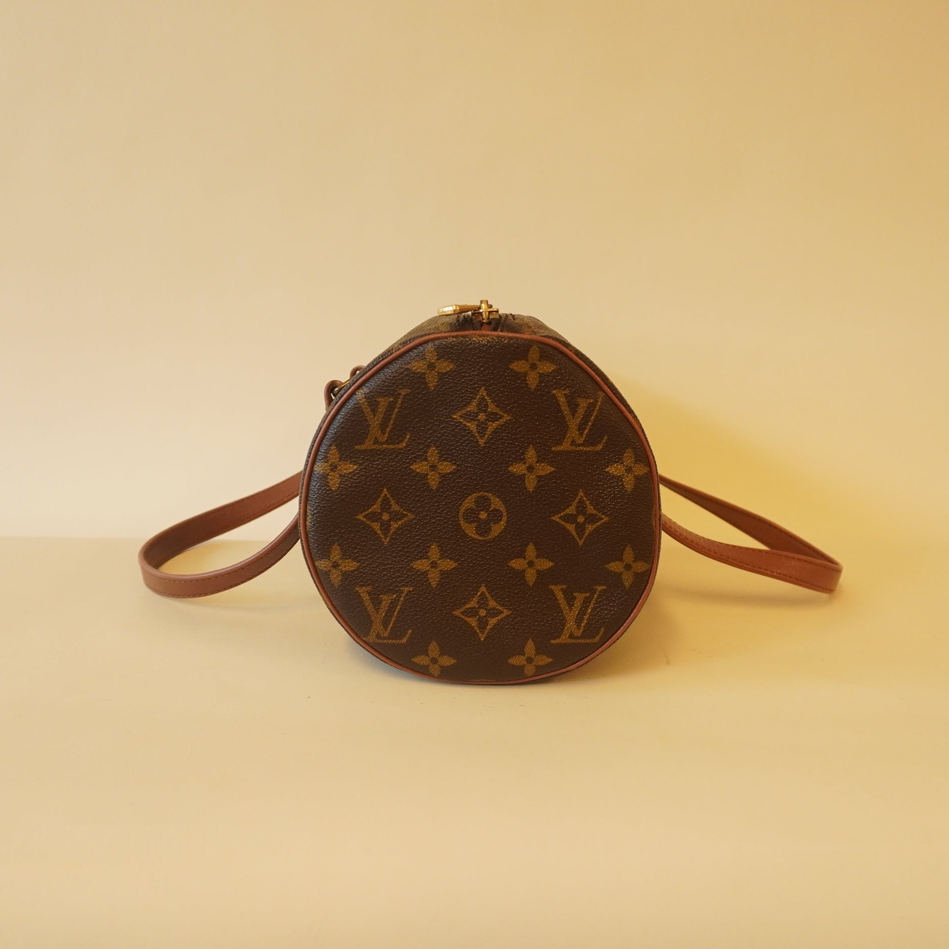 PRE-OWNED LV Monogram Canvas Papillon Shoulder Bag