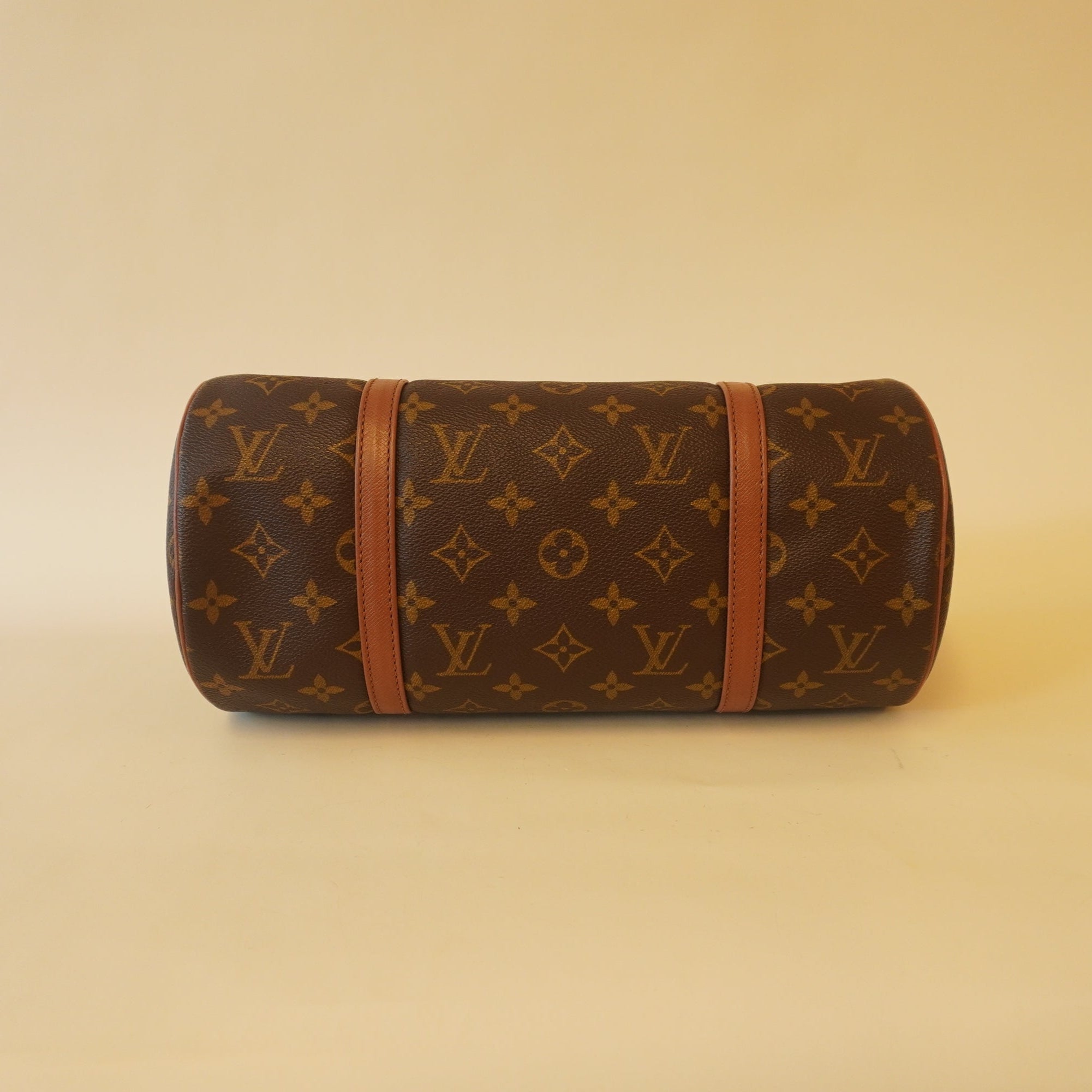 PRE-OWNED LV Monogram Canvas Papillon Shoulder Bag